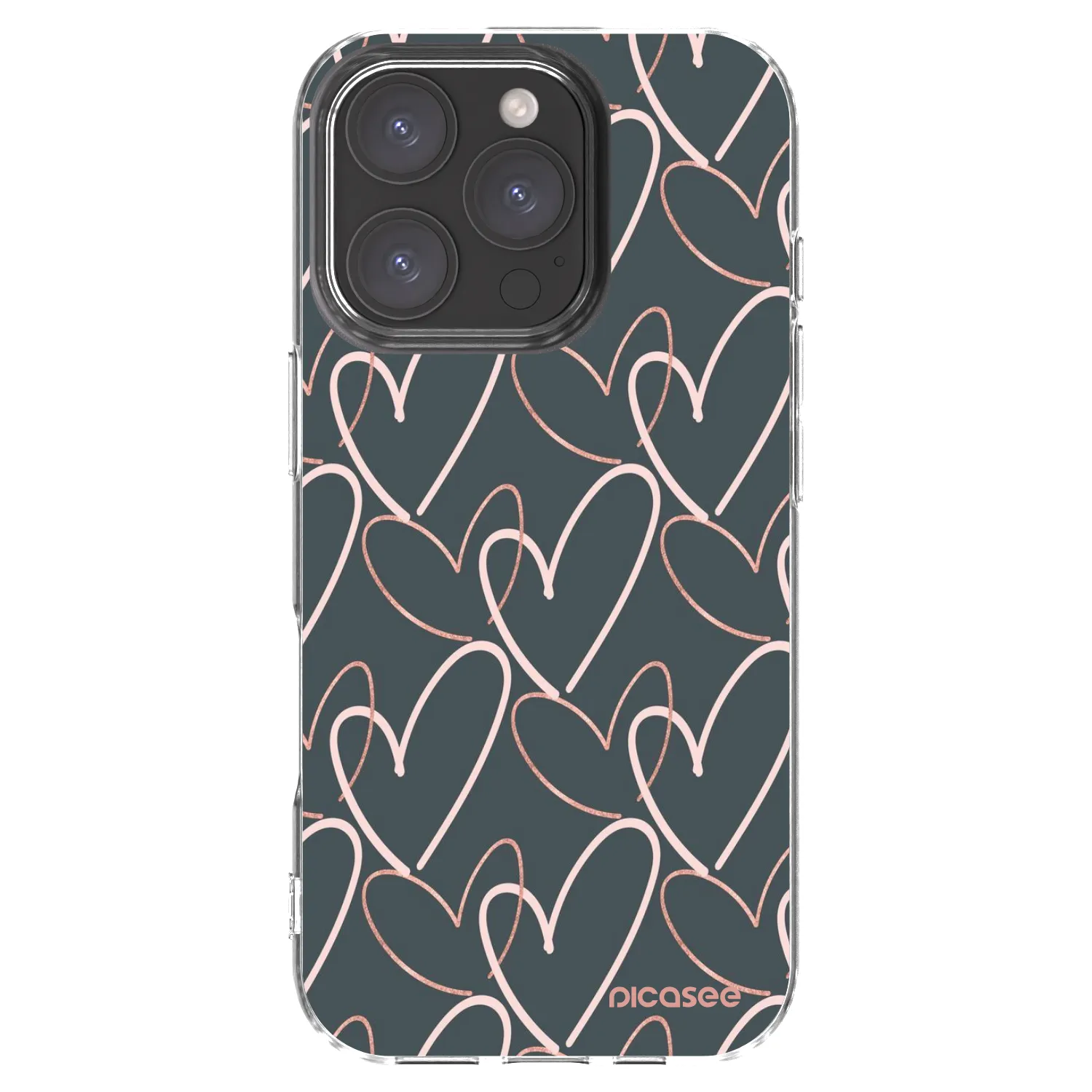 Picasee silikonski prozorni ovitek za Apple iPhone 16 Pro - Lots of love