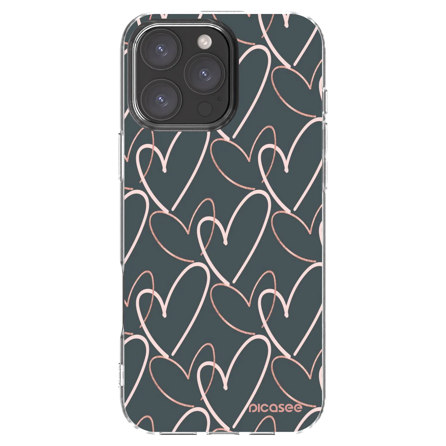Picasee silikonski prozorni ovitek za Apple iPhone 16 Pro Max - Lots of love