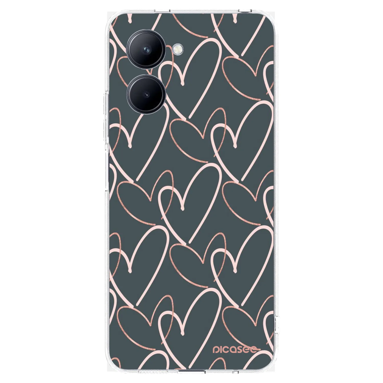 Picasee silikonski prozorni ovitek za Realme C33 (2023) - Lots of love