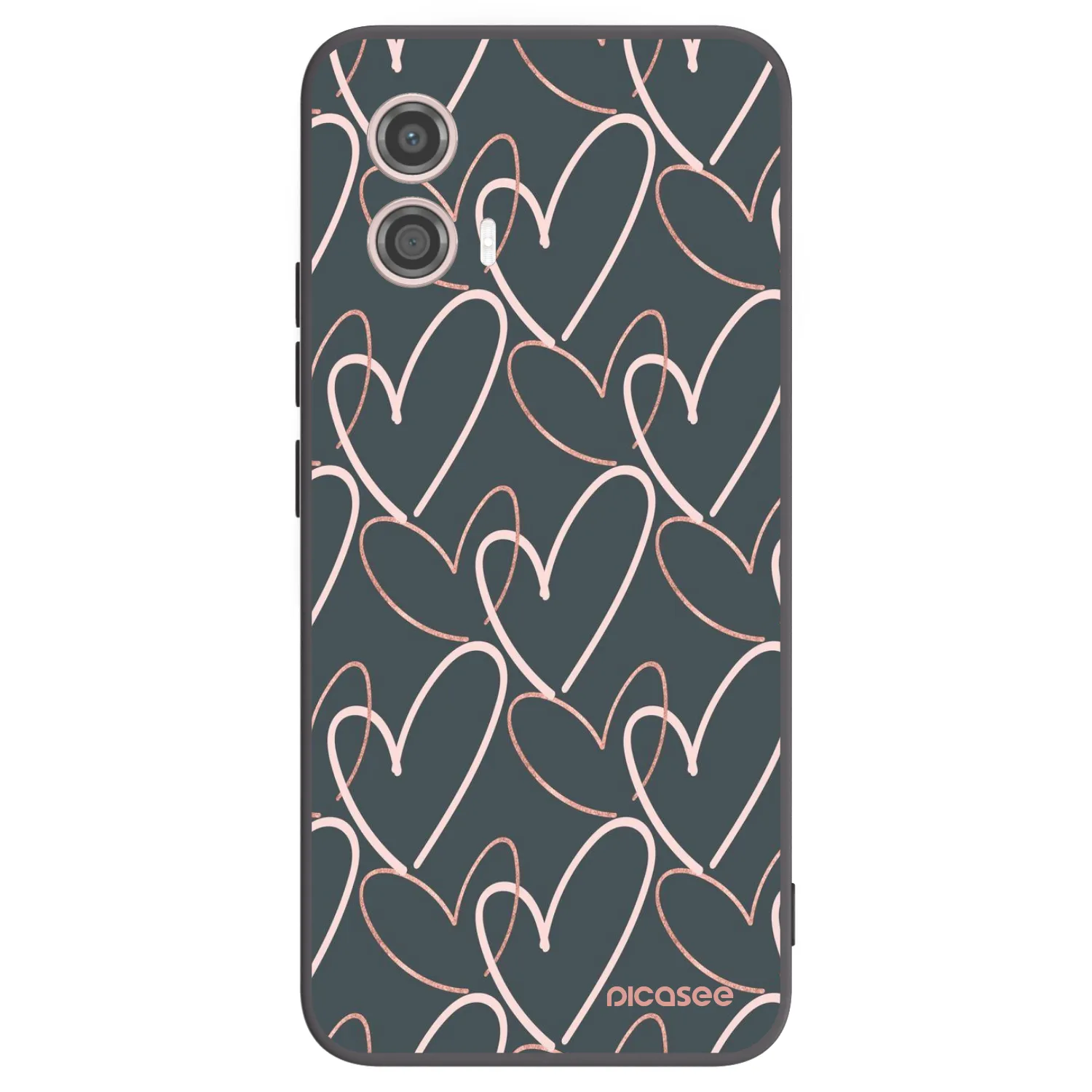 Picasee silikonski črni ovitek za Motorola Moto G53 5G - Lots of love