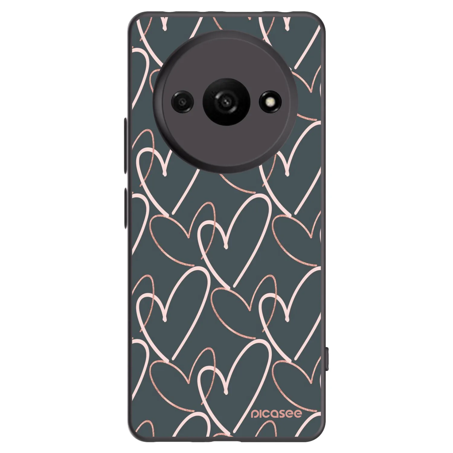 Picasee silikonski črni ovitek za Xiaomi Redmi A3 - Lots of love
