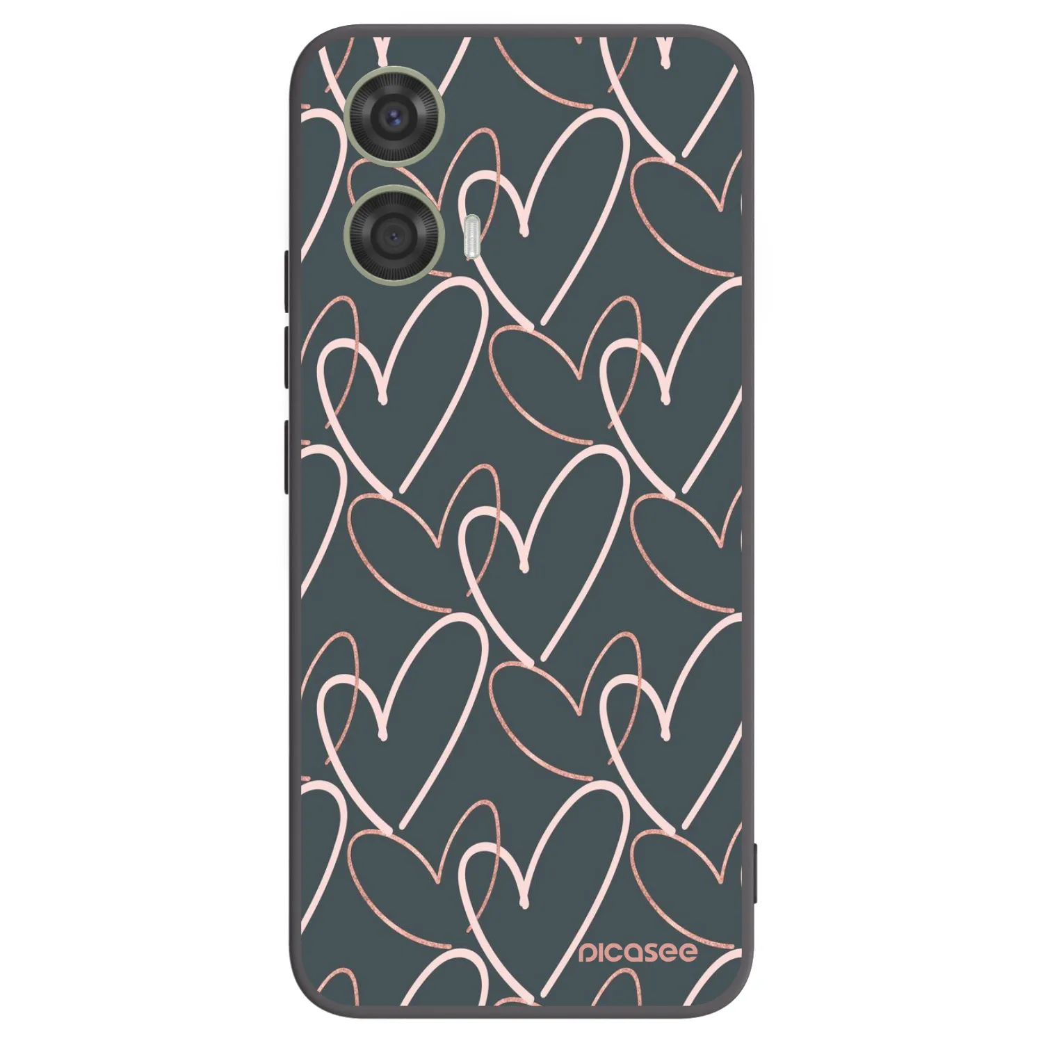 Picasee silikonski črni ovitek za Motorola Moto G24 - Lots of love