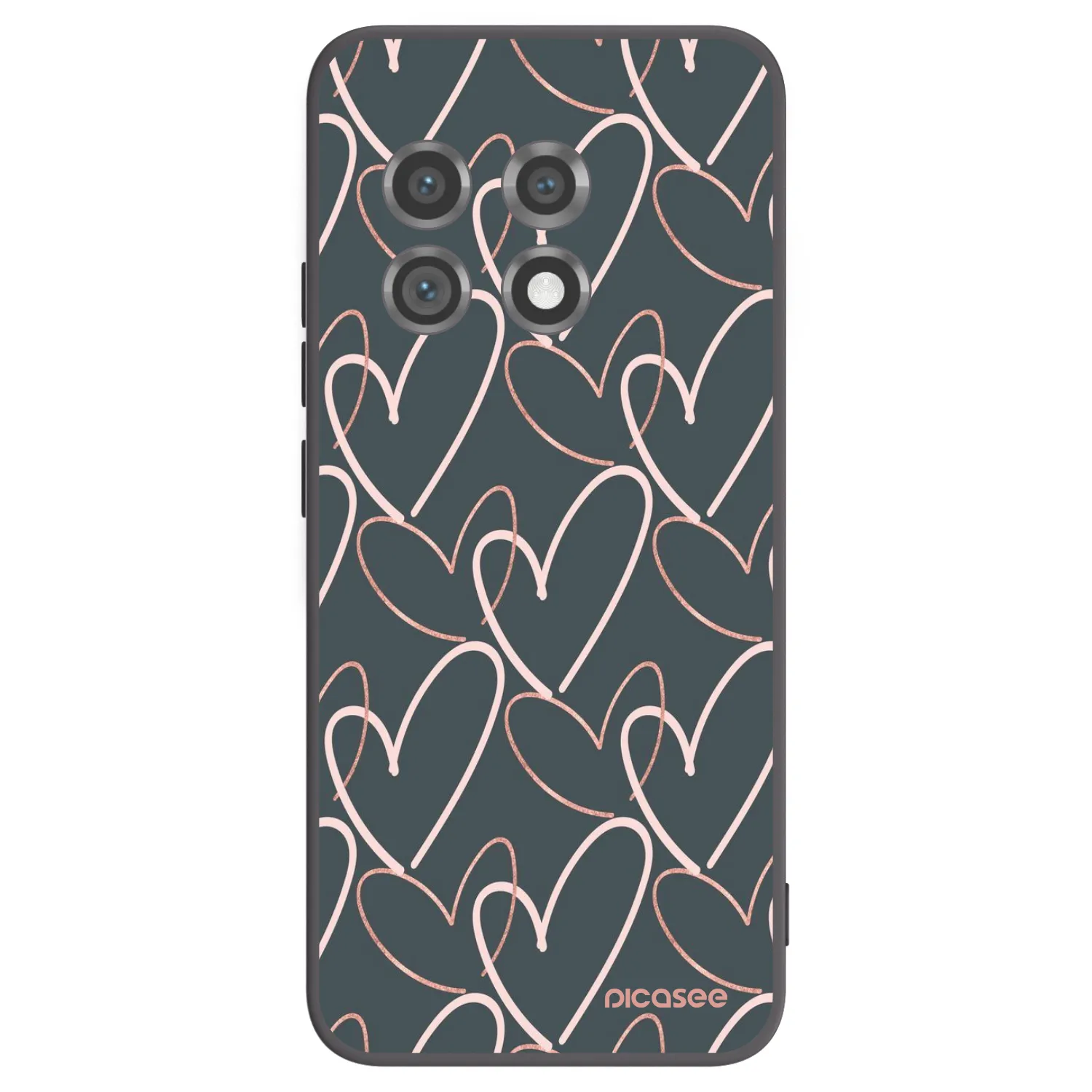 Picasee silikonski črni ovitek za OnePlus 11 5G - Lots of love