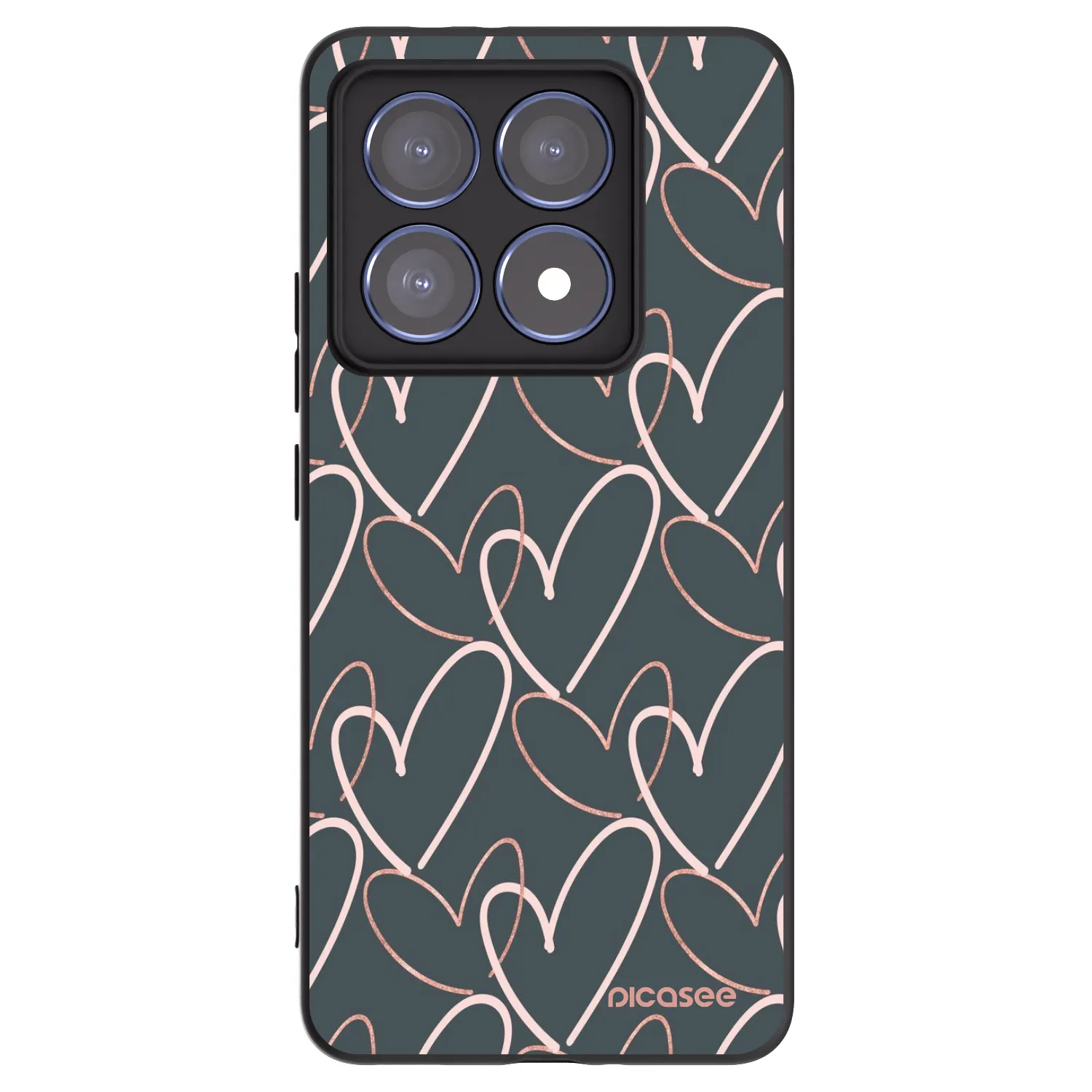Picasee silikonski črni ovitek za Xiaomi 14T Pro - Lots of love