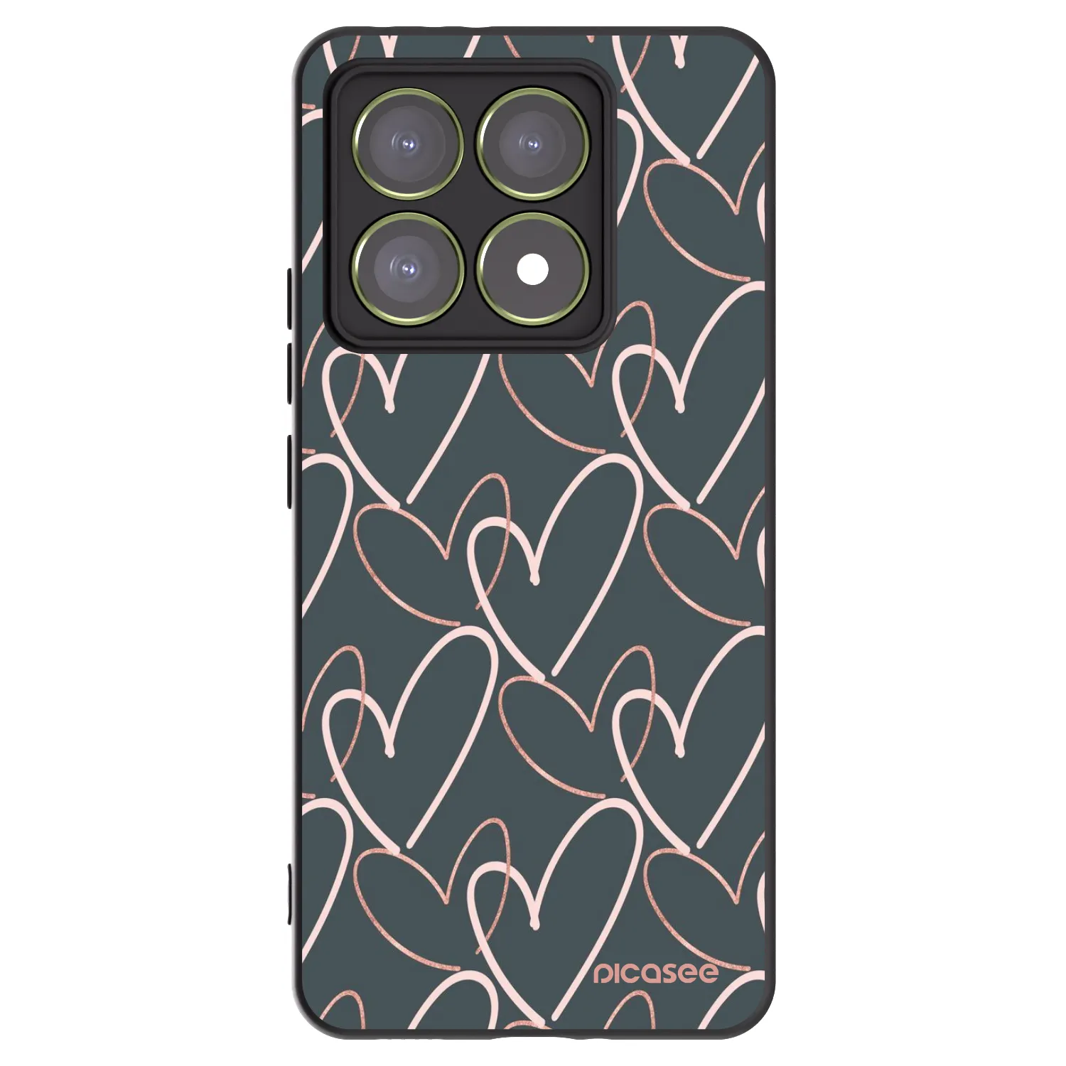 Picasee silikonski črni ovitek za Xiaomi 14T - Lots of love
