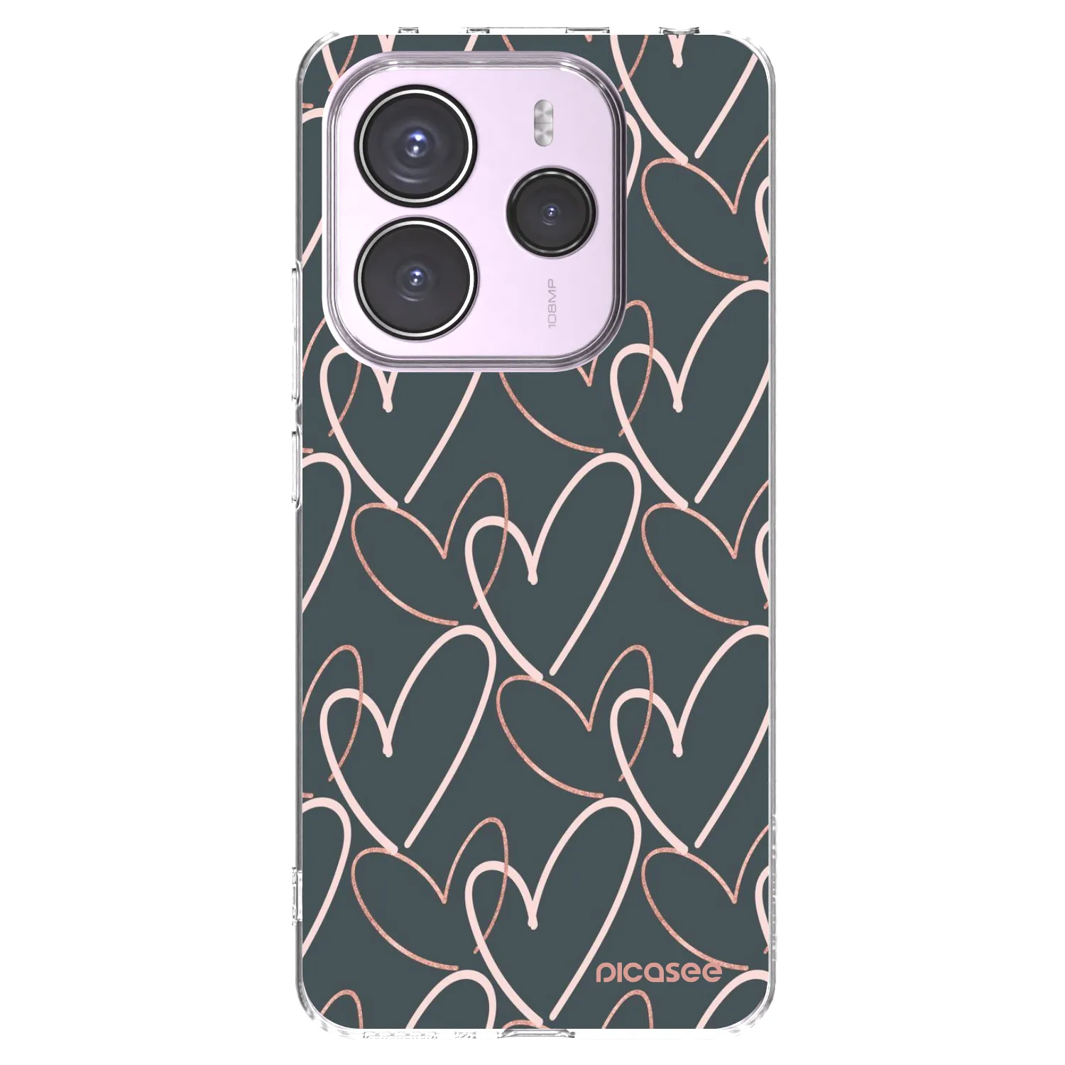 Picasee silikonski prozorni ovitek za Xiaomi Redmi Note 14 5G - Lots of love