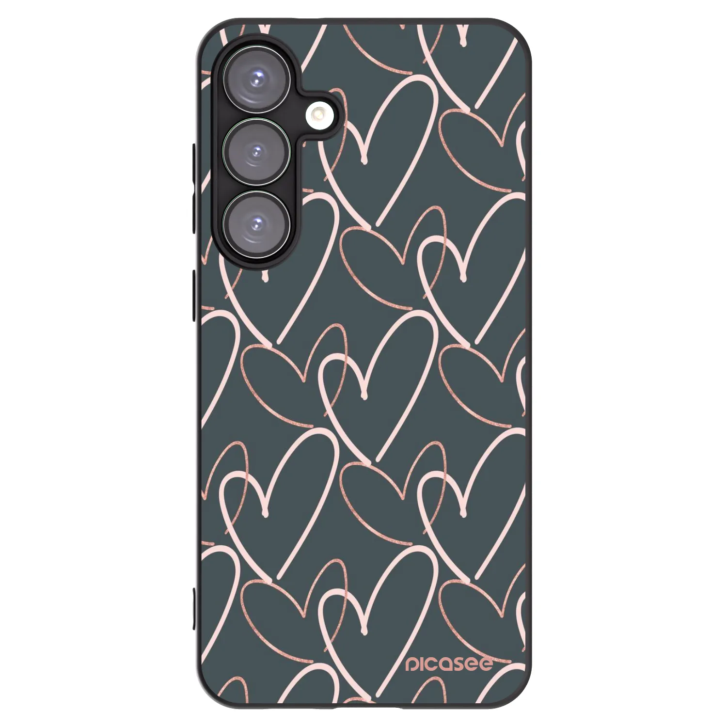 Picasee silikonski črni ovitek za Samsung Galaxy S25+ 5G - Lots of love