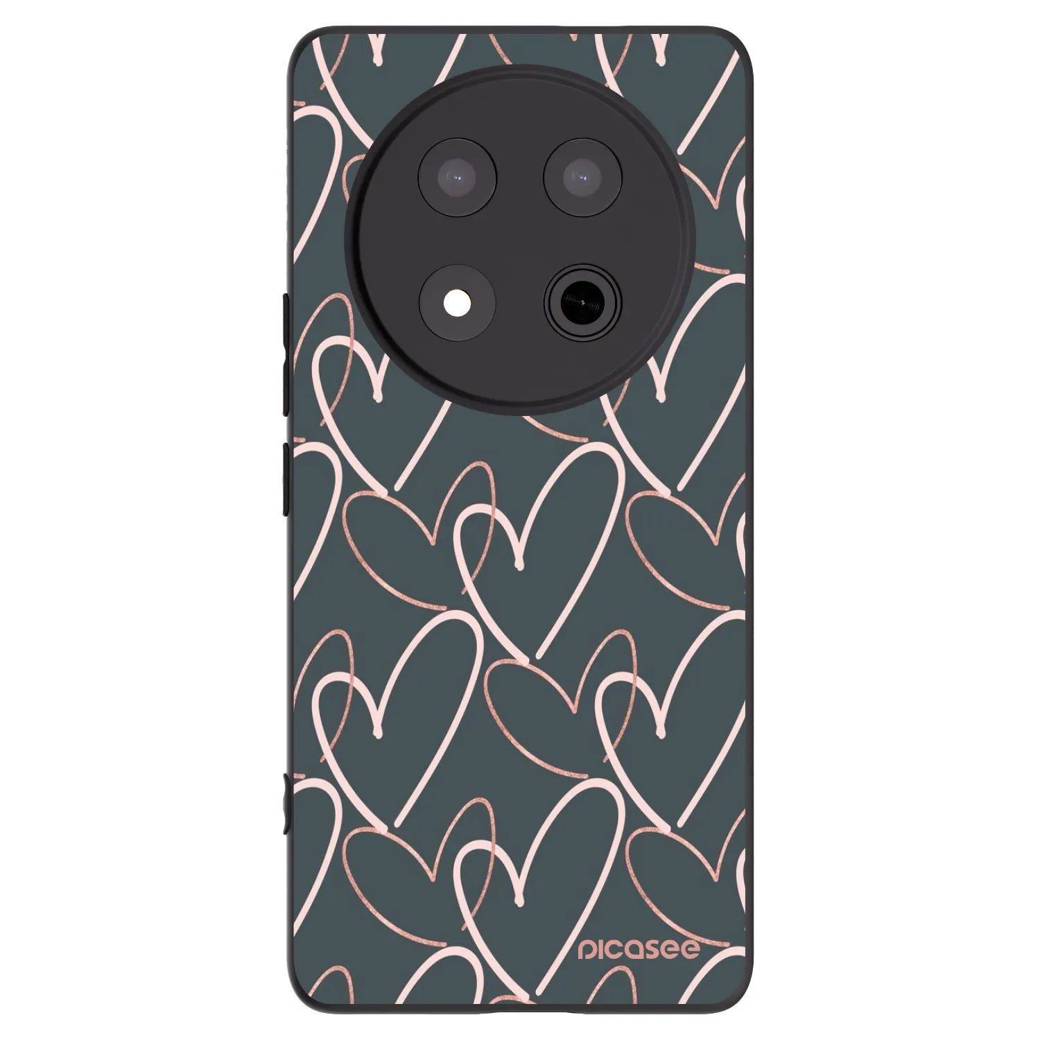 Picasee silikonski črni ovitek za Honor Magic7 Lite 5G - Lots of love