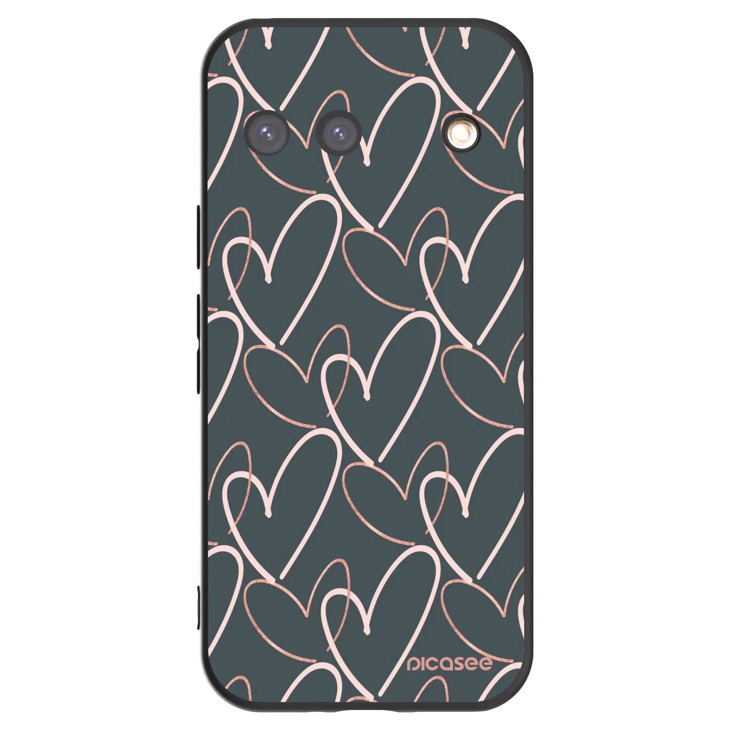 Picasee silikonski črni ovitek za Google Pixel 9 - Lots of love