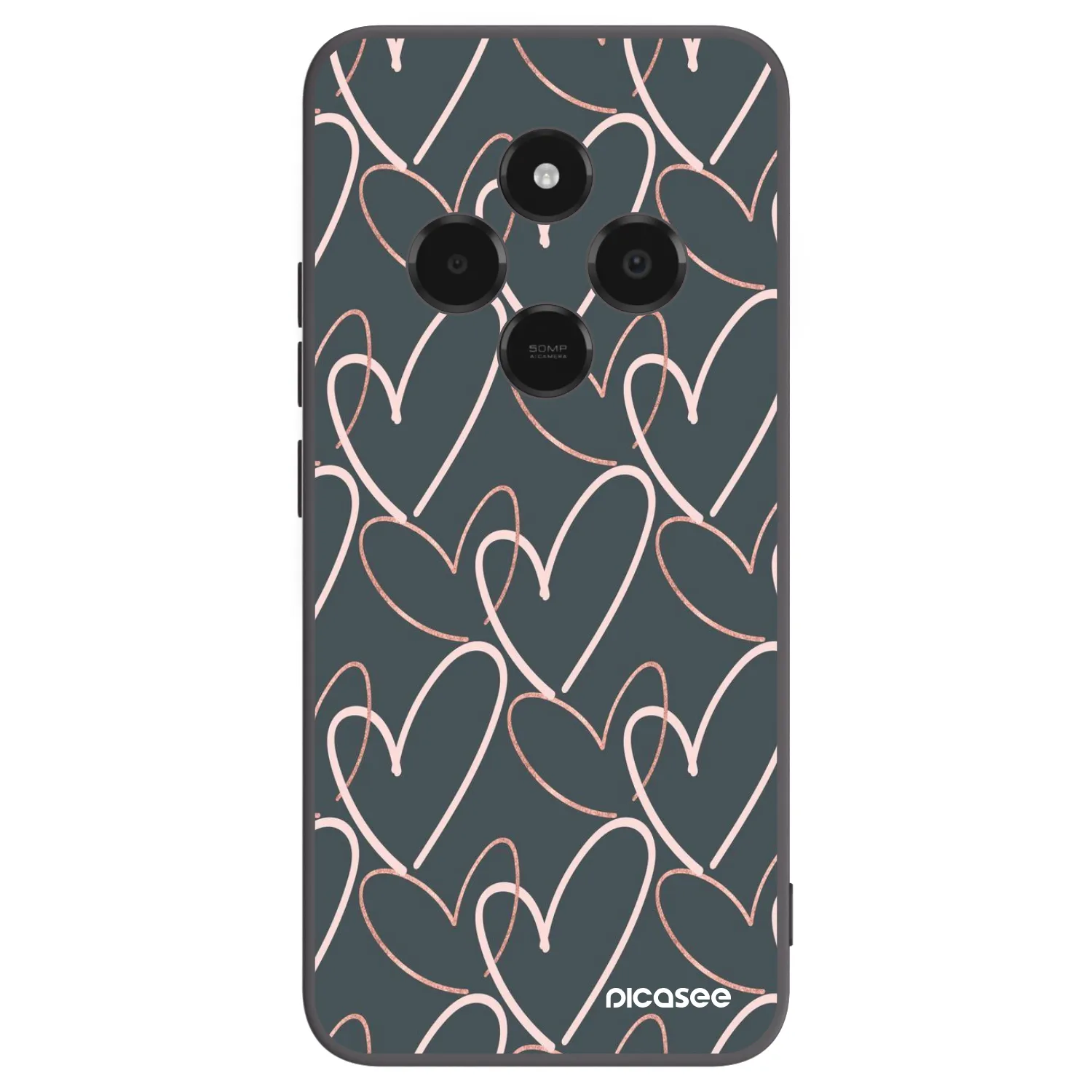 Picasee silikonski črni ovitek za Xiaomi Poco C75 - Lots of love