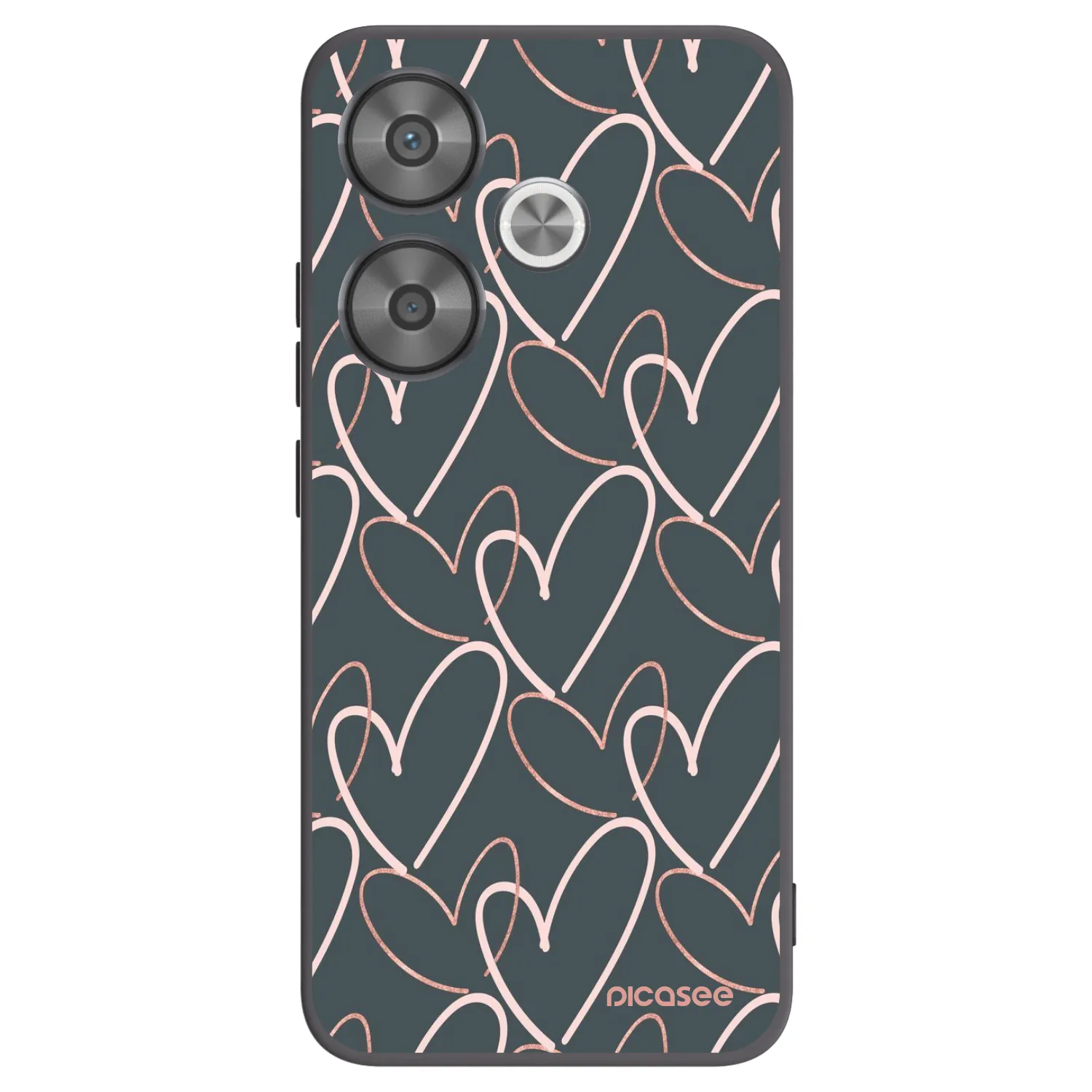 Picasee silikonski črni ovitek za Xiaomi Poco F6 - Lots of love