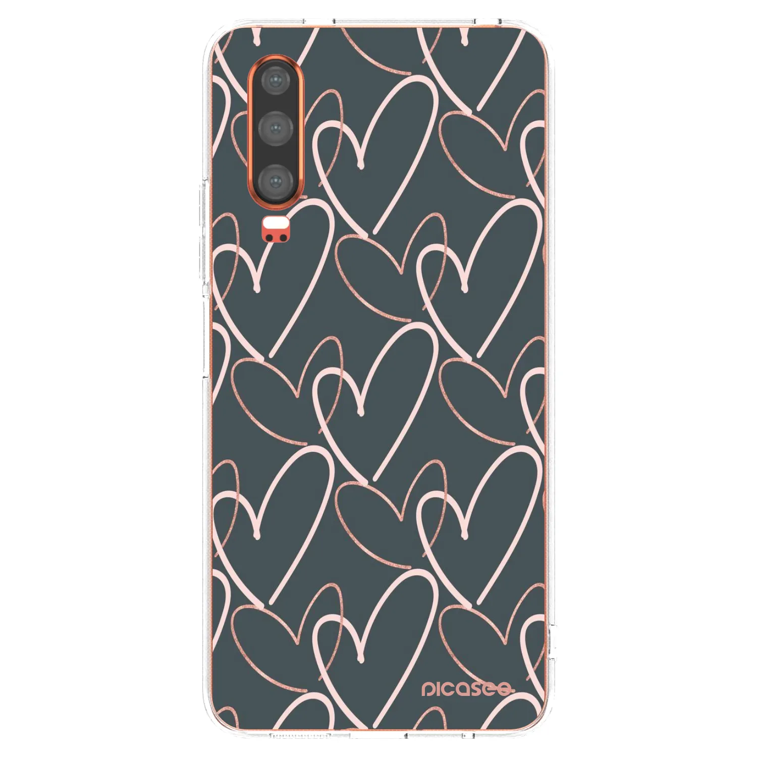 Picasee silikonski prozorni ovitek za Huawei P30 - Lots of love