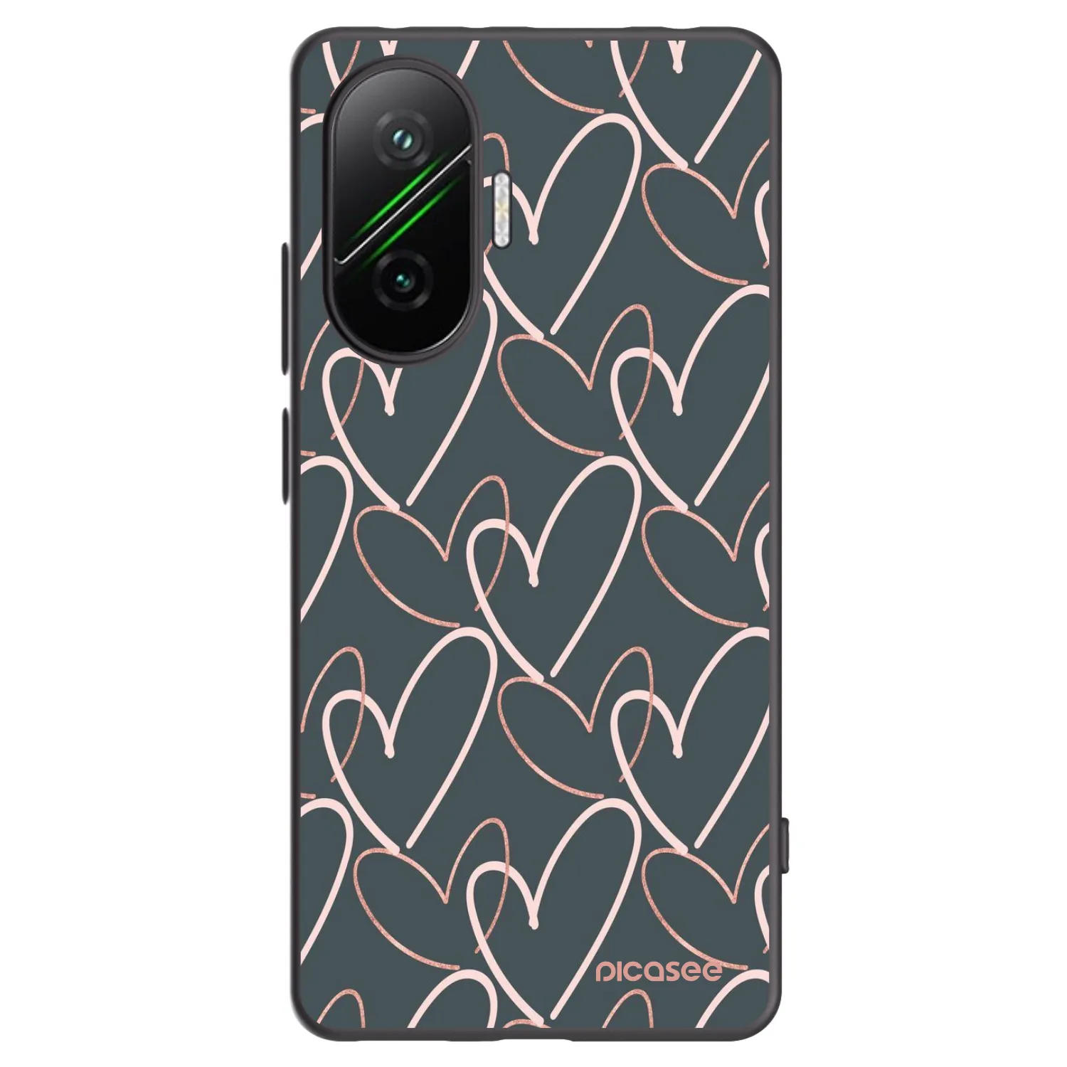 Picasee silikonski črni ovitek za Xiaomi Poco F7 Pro 5G - Lots of love