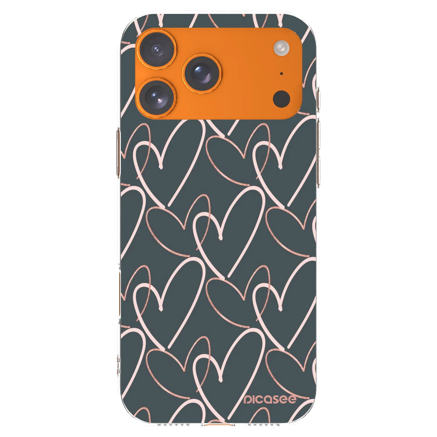 Picasee silikonski prozorni ovitek za Apple iPhone 17 Pro Max - Lots of love