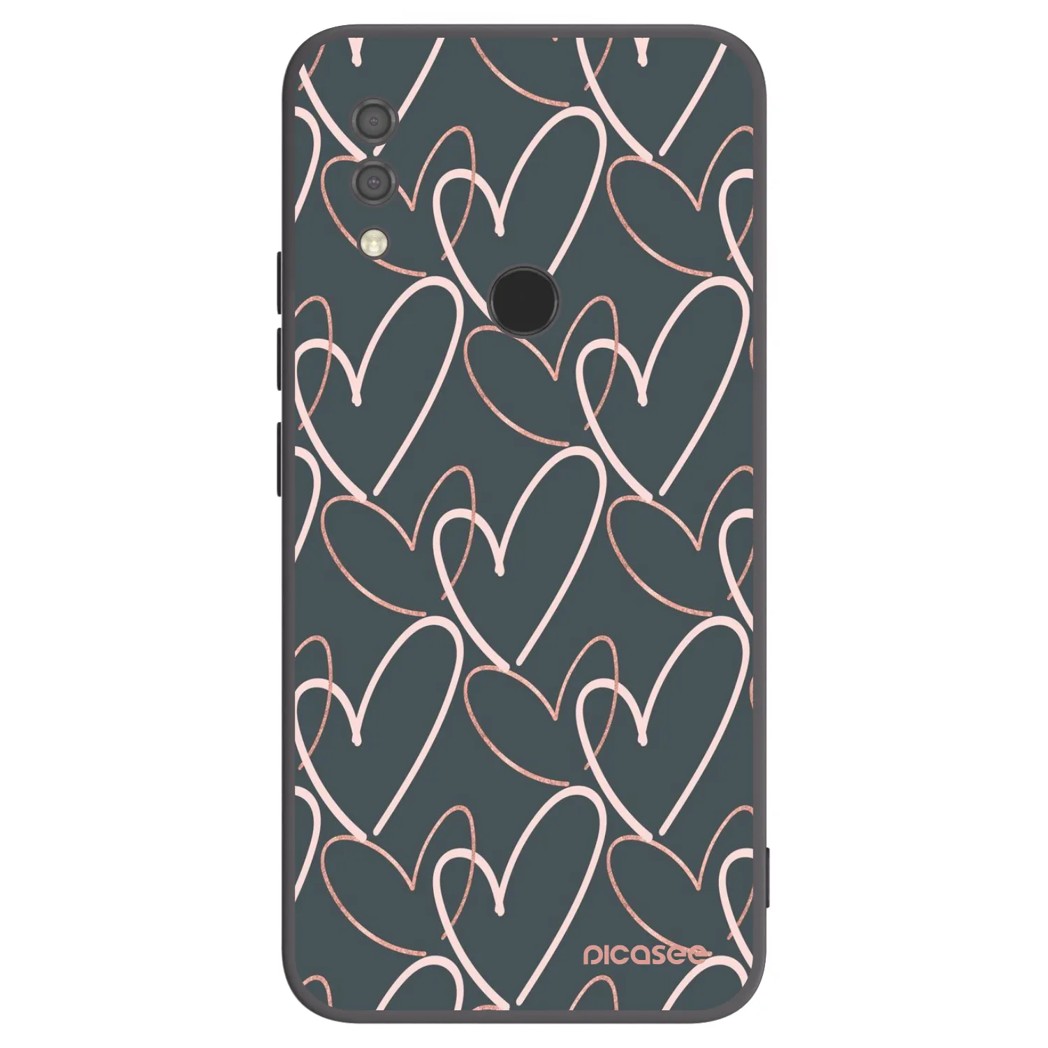 Picasee silikonski črni ovitek za Xiaomi Redmi 7 - Lots of love