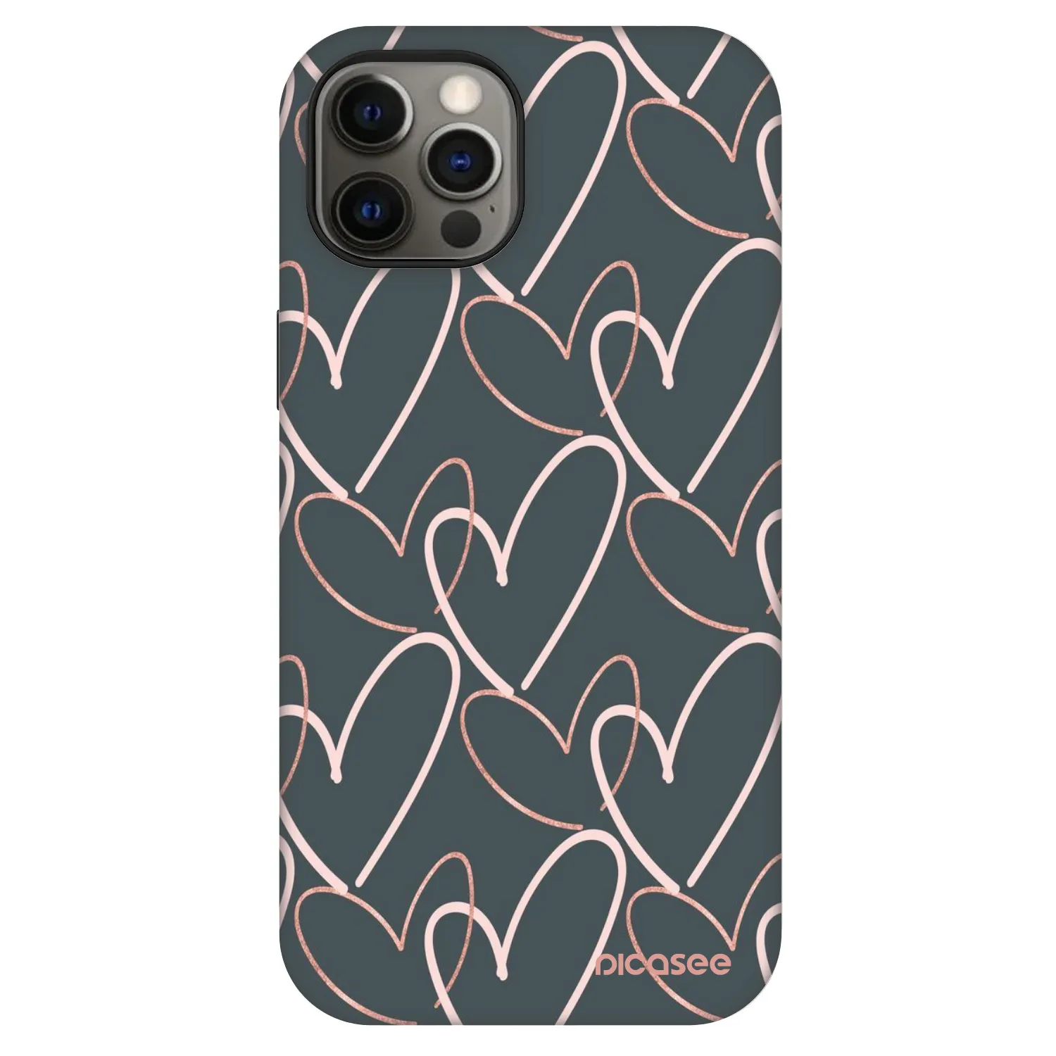 Picasee Fashion Case MagSafe za Apple iPhone 12 - Lots of love