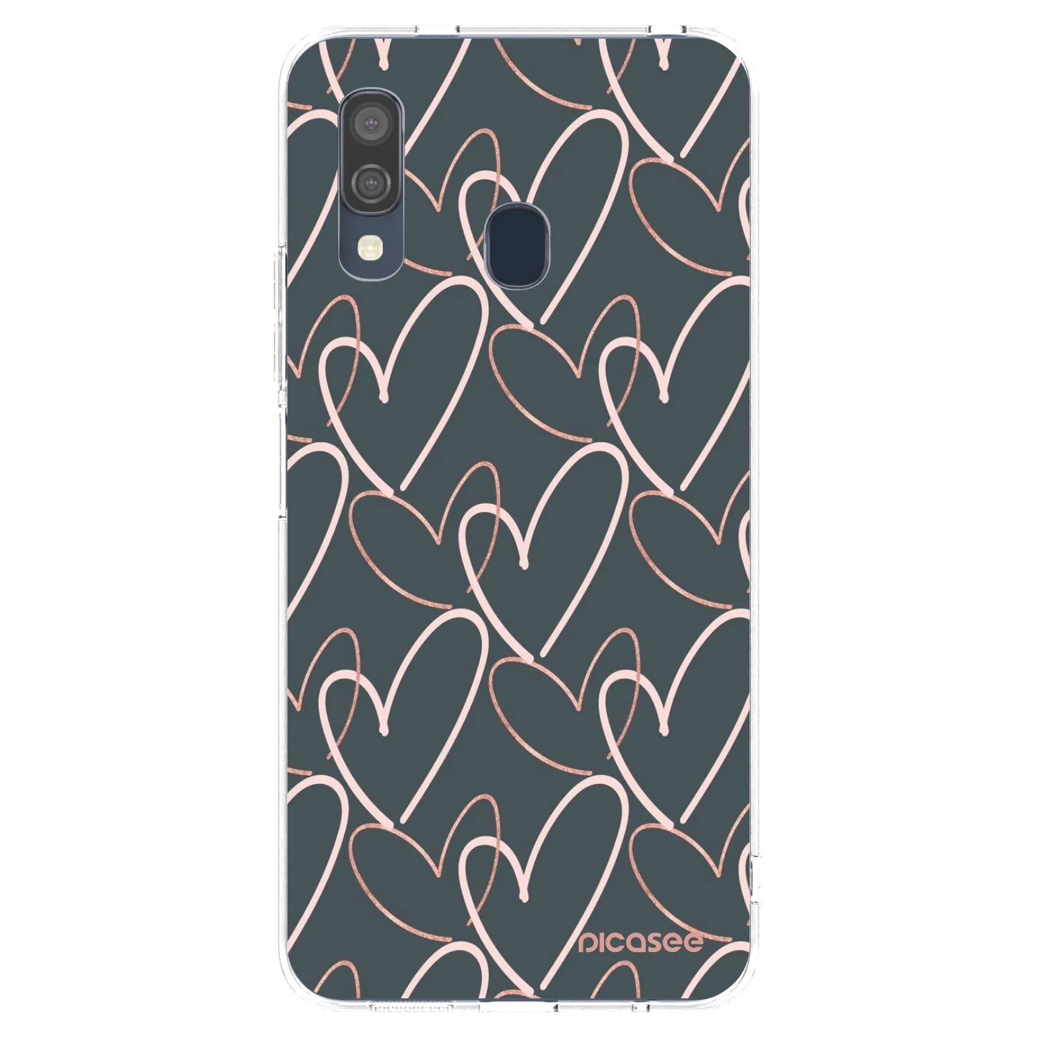Picasee silikonski prozorni ovitek za Samsung Galaxy A40 A405F - Lots of love