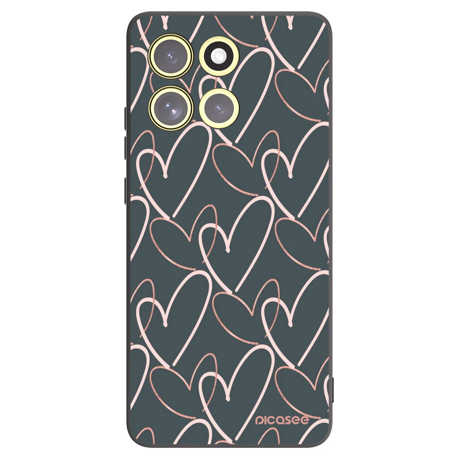 Picasee silikonski črni ovitek za Motorola Moto G86 5G - Lots of love
