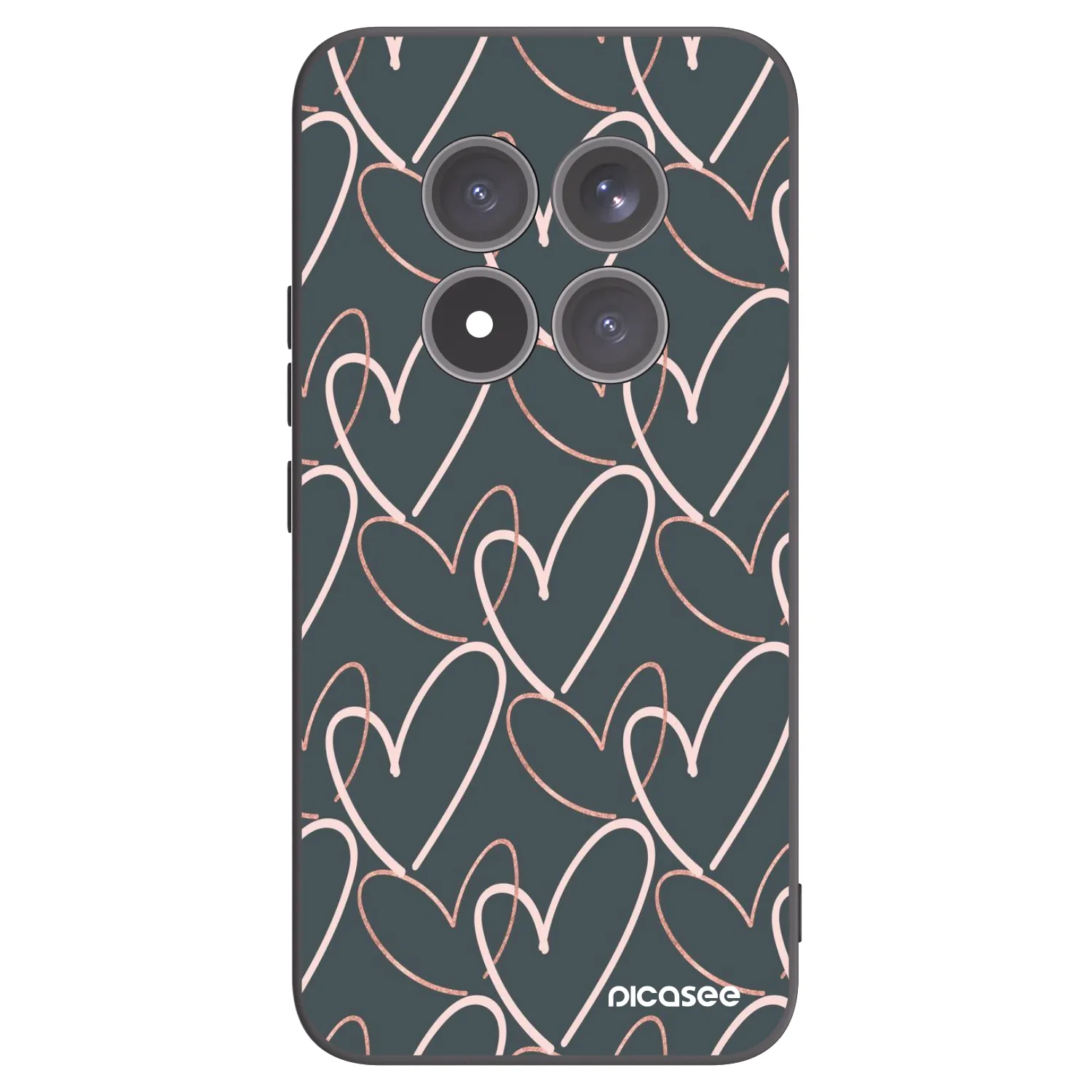 Picasee silikonski črni ovitek za Xiaomi Redmi Note 15 Pro+ - Lots of love