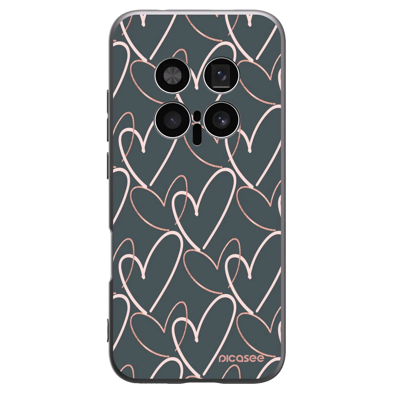 Picasee silikonski črni ovitek za Honor Magic8 Pro 5G - Lots of love