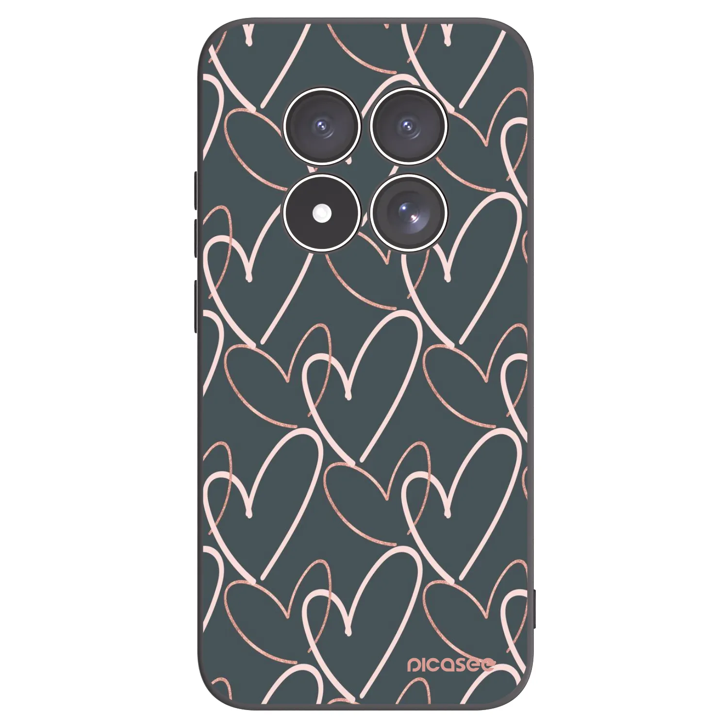 Picasee silikonski črni ovitek za Xiaomi Redmi Note 15 Pro 5G - Lots of love