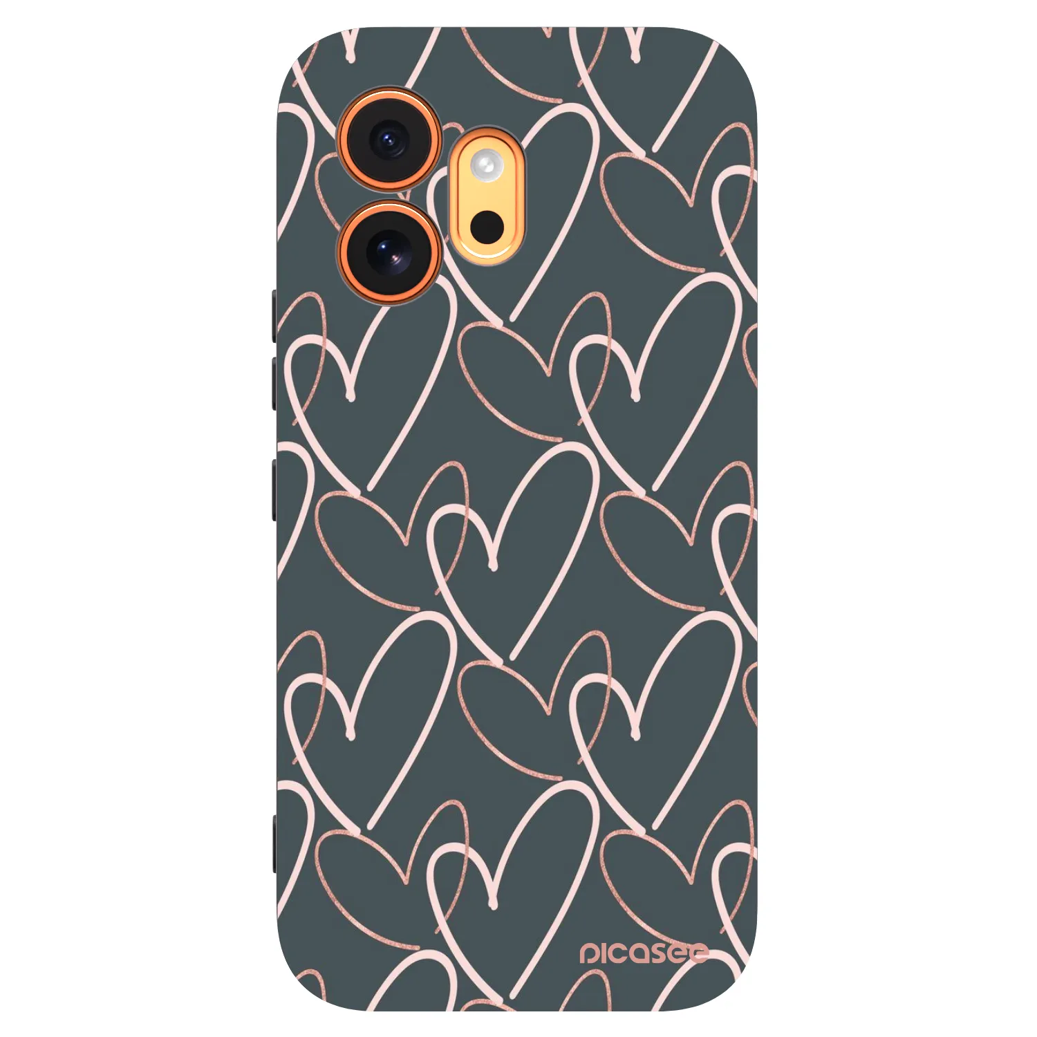 Picasee silikonski črni ovitek za Honor 600 - Lots of love