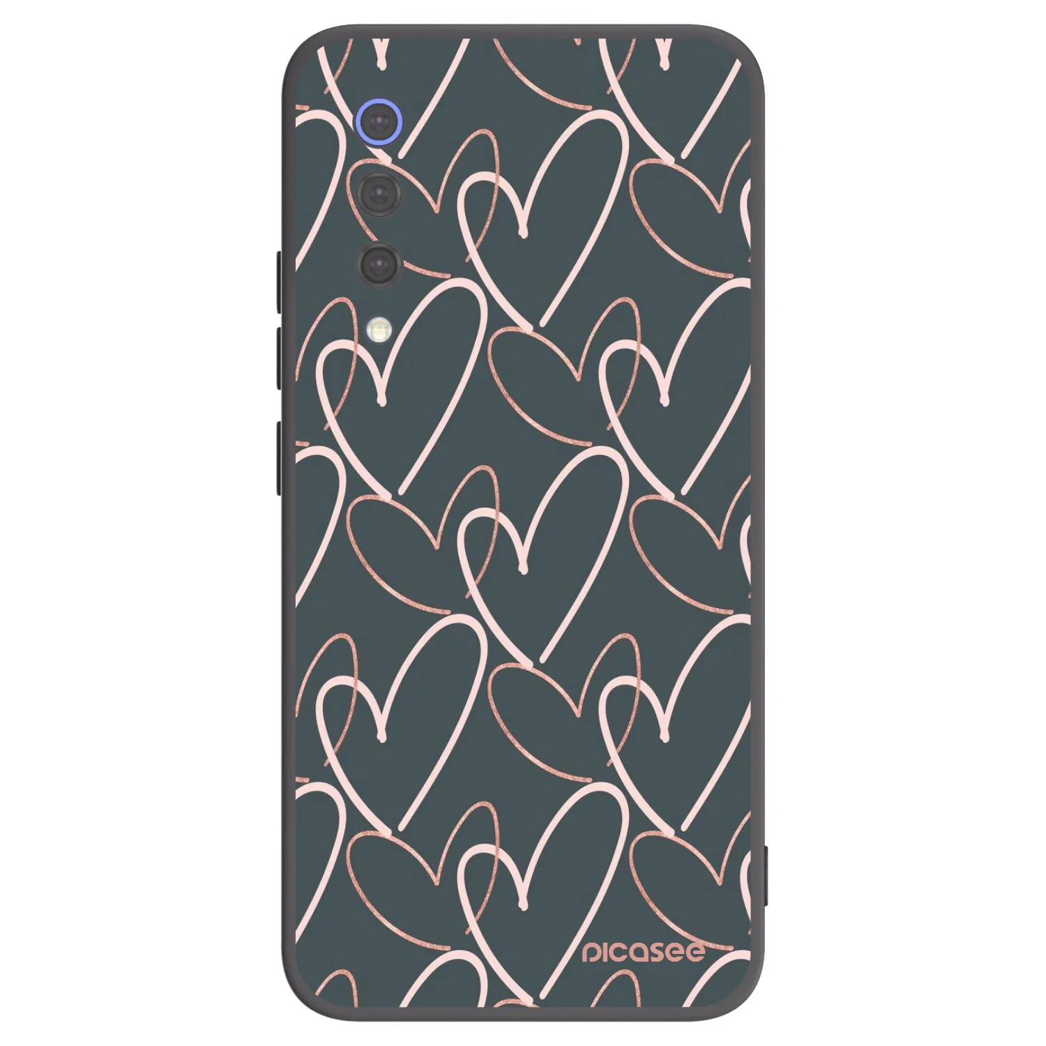 Picasee silikonski črni ovitek za Xiaomi Mi 9 SE - Lots of love