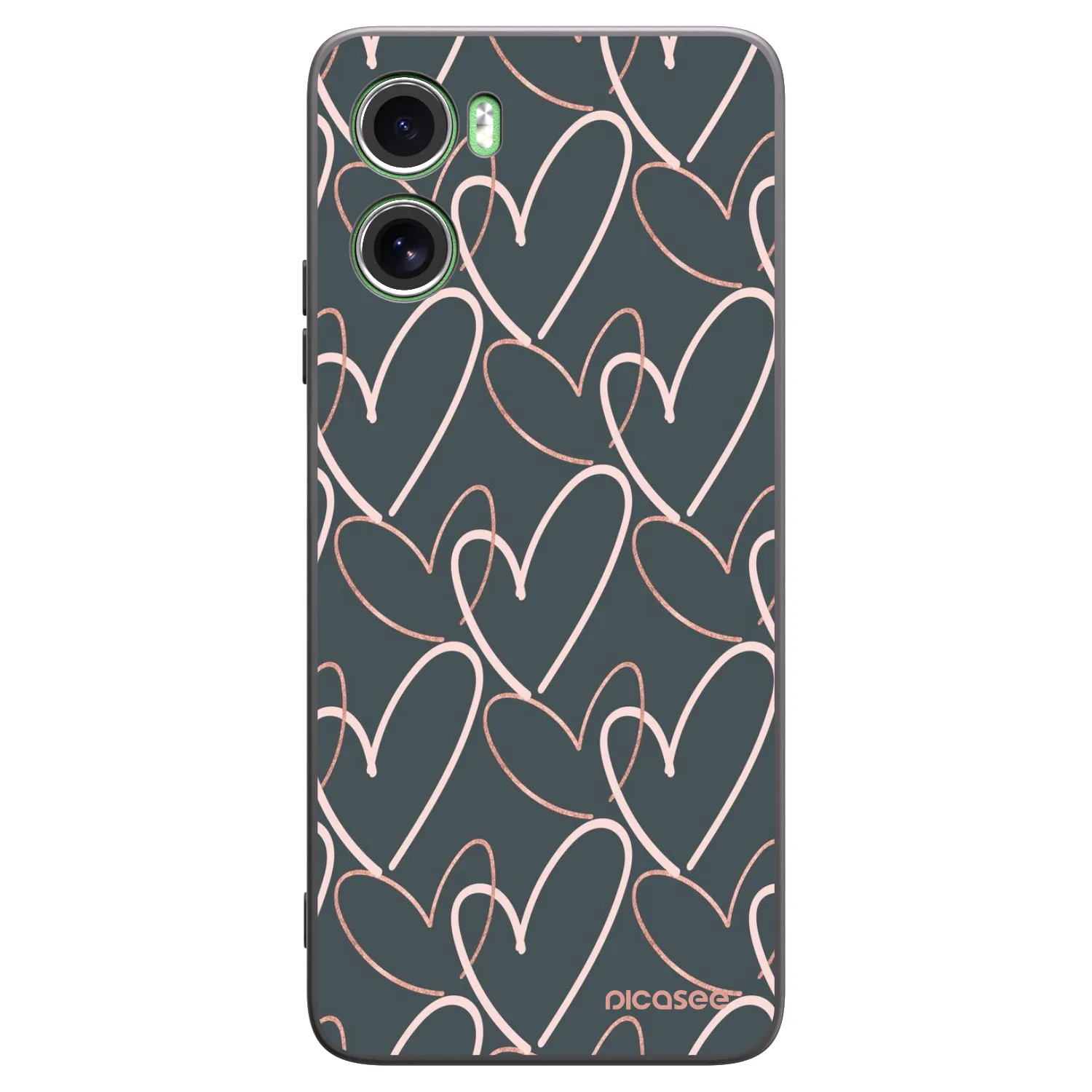 Picasee silikonski črni ovitek za Motorola Moto G06 - Lots of love
