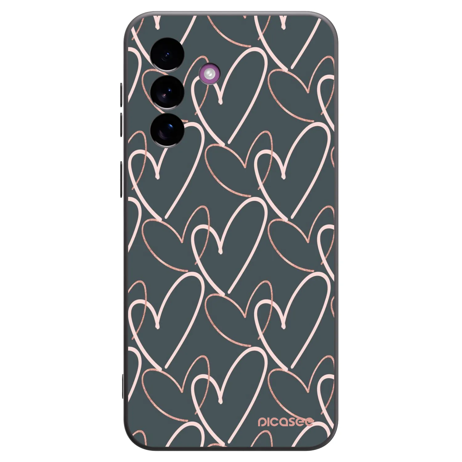 Picasee silikonski črni ovitek za Samsung Galaxy A37 - Lots of love