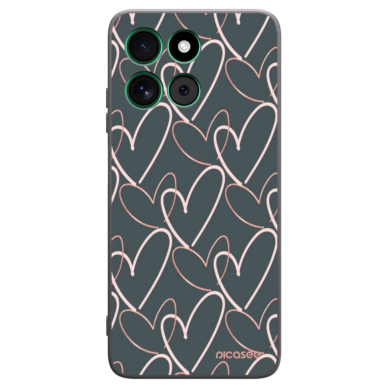 Picasee silikonski črni ovitek za Motorola Moto G57 Power - Lots of love