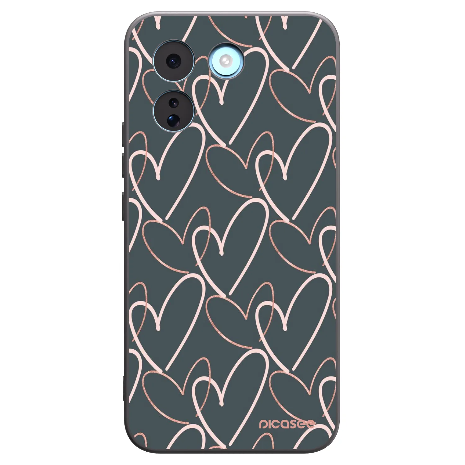 Picasee silikonski črni ovitek za Xiaomi Redmi Note 17 Pro MAX 5G - Lots of love