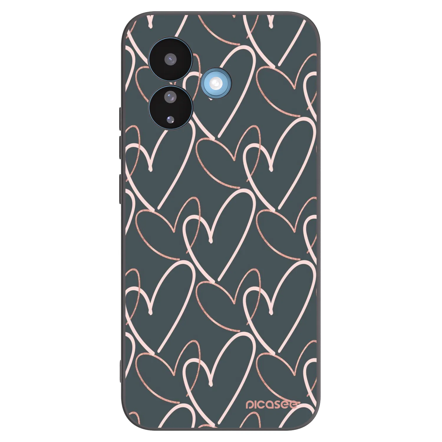 Picasee silikonski črni ovitek za Xiaomi Redmi Note 17 Pro 5G - Lots of love