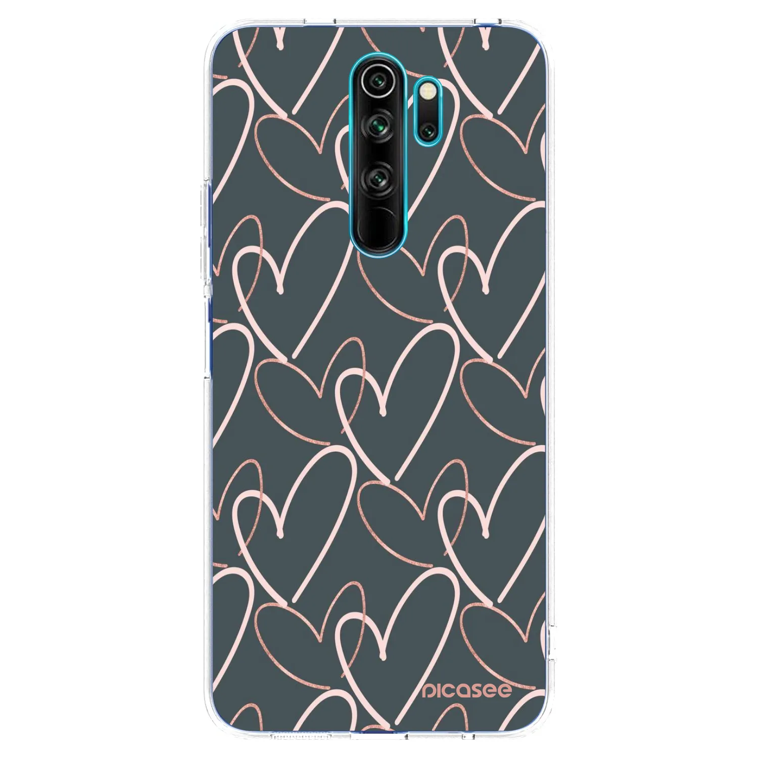 Picasee silikonski prozorni ovitek za Xiaomi Redmi Note 8 Pro - Lots of love