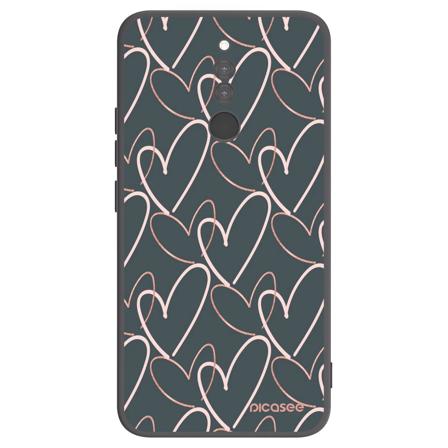 Picasee silikonski črni ovitek za Xiaomi Redmi 8 - Lots of love