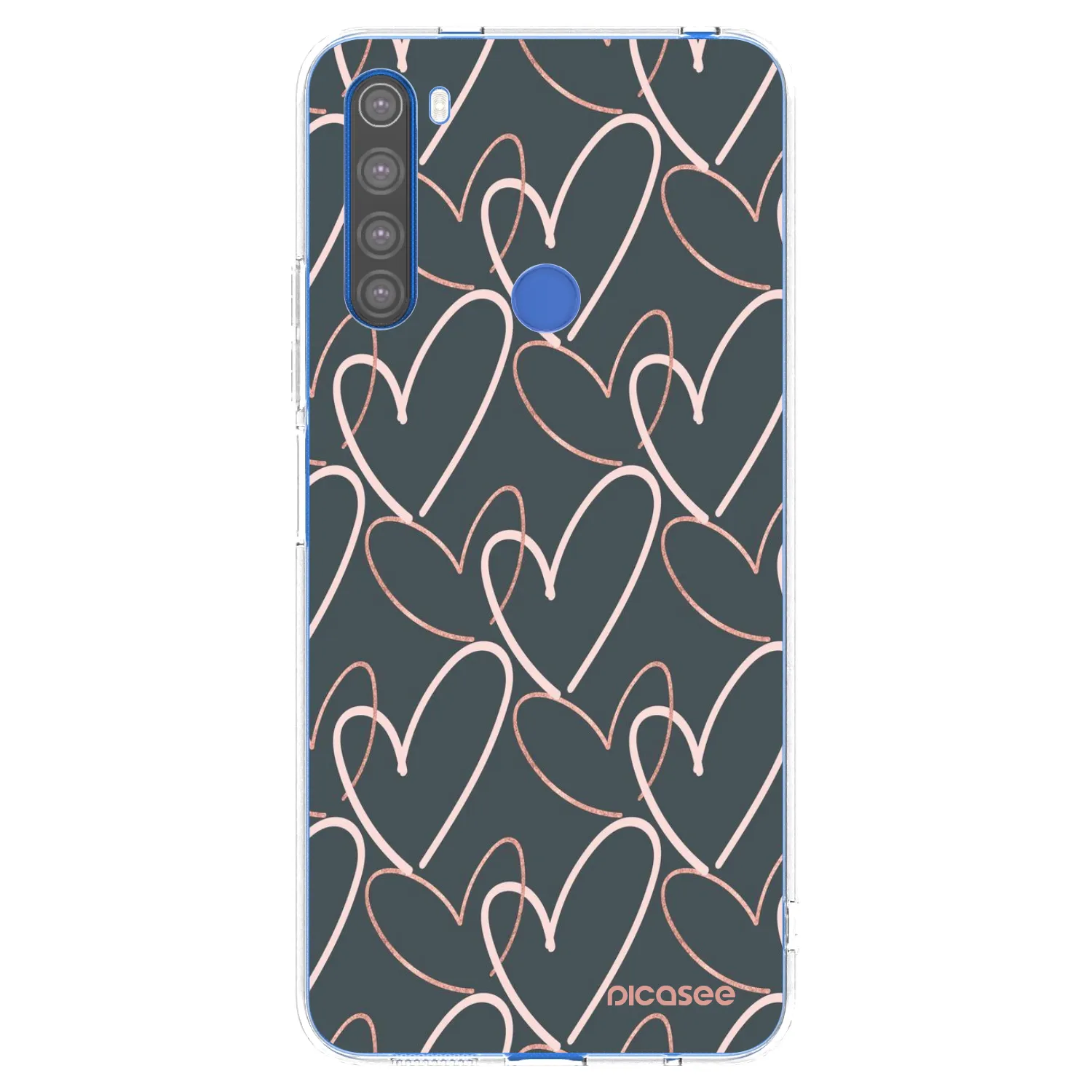 Picasee silikonski prozorni ovitek za Xiaomi Redmi Note 8T - Lots of love
