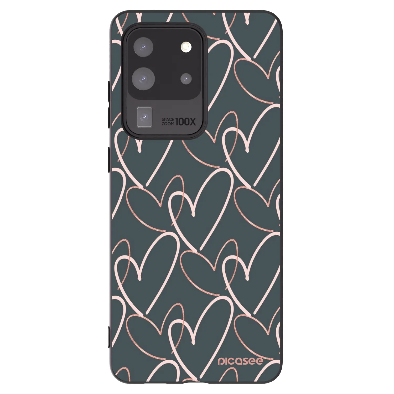 Picasee silikonski črni ovitek za Samsung Galaxy S20 Ultra 5G G988F - Lots of love