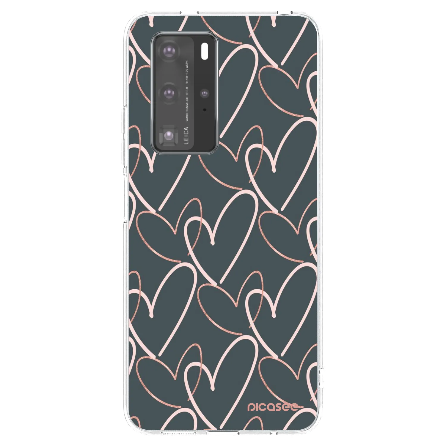 Picasee silikonski prozorni ovitek za Huawei P40 Pro - Lots of love