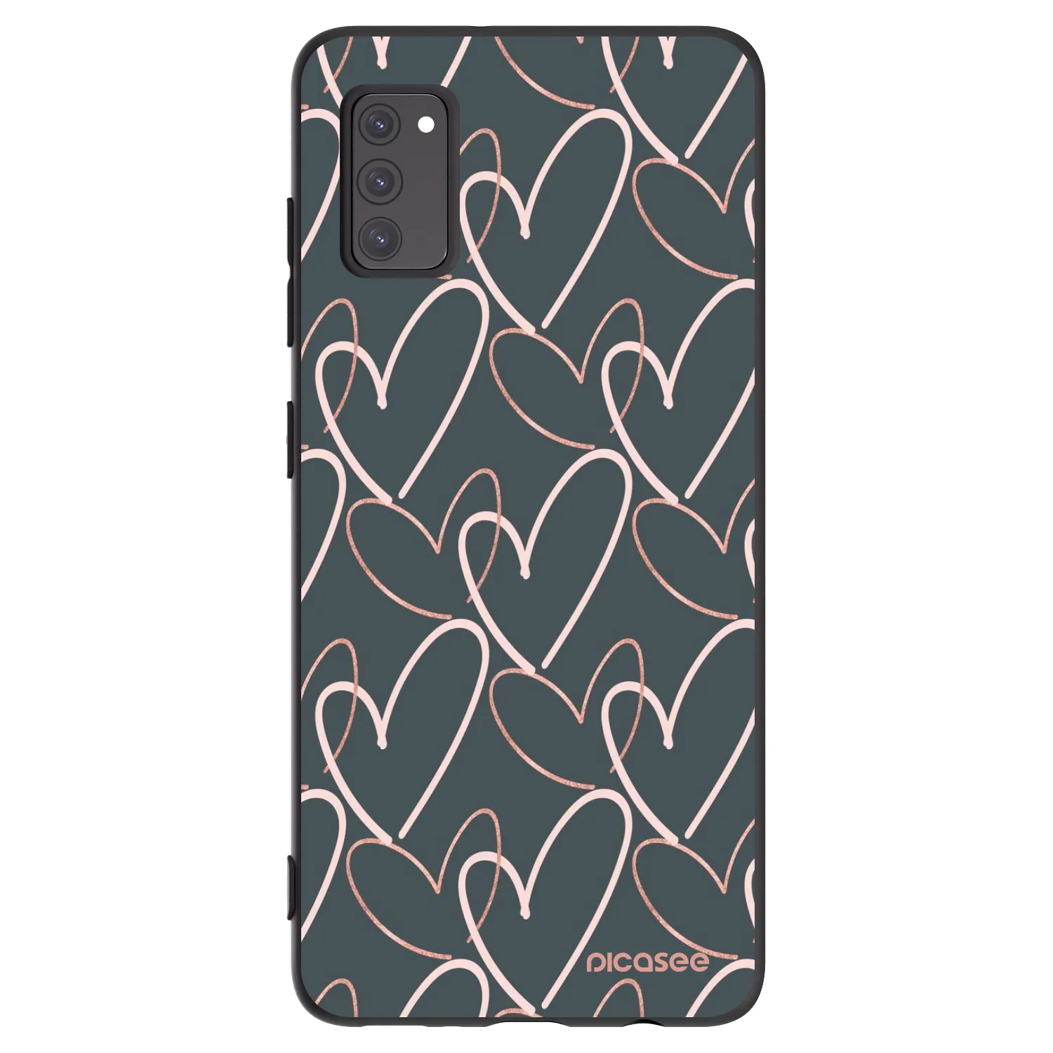 Picasee silikonski črni ovitek za Samsung Galaxy A41 A415F - Lots of love