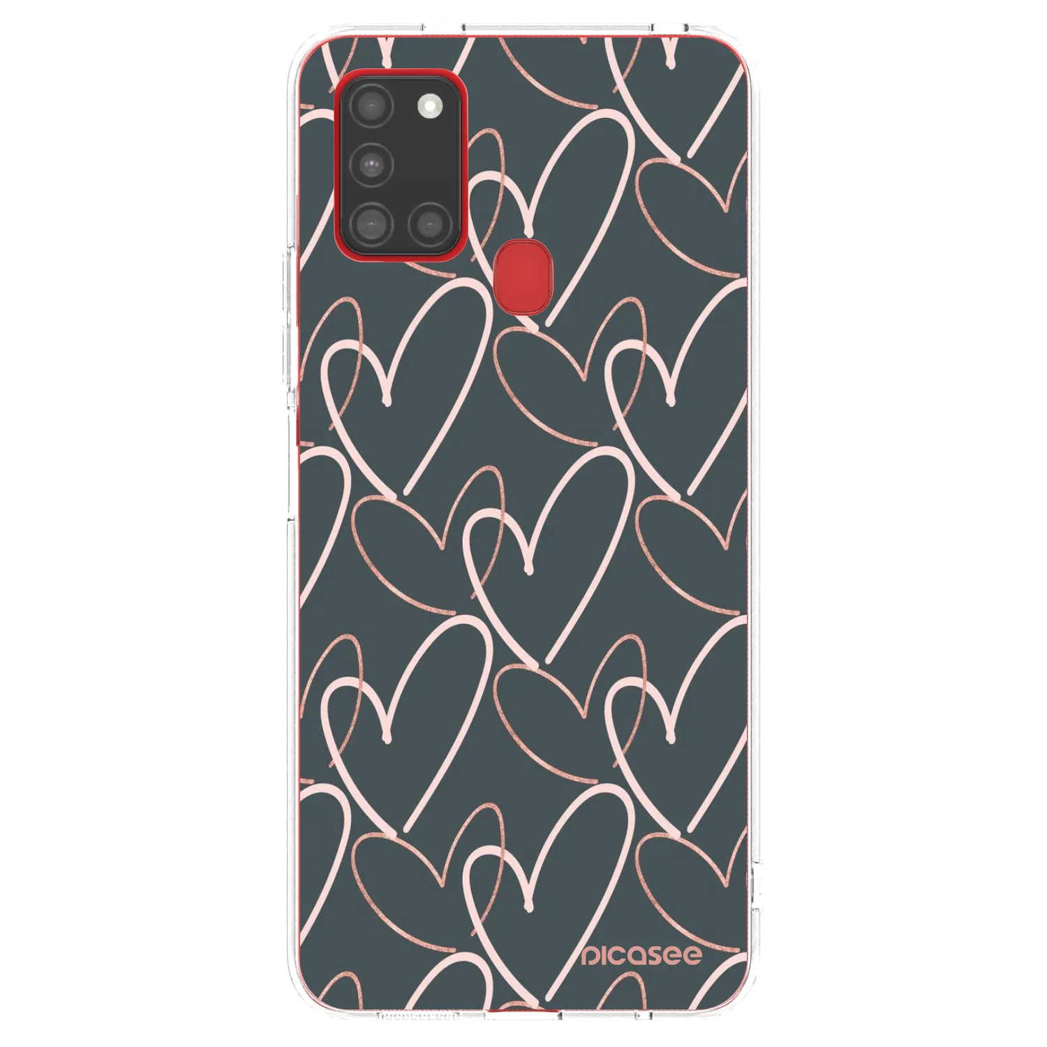Picasee silikonski prozorni ovitek za Samsung Galaxy A21s - Lots of love