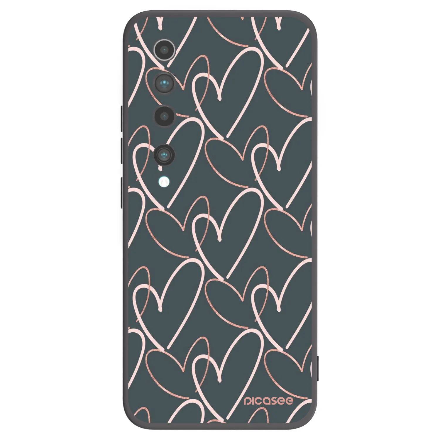 Picasee silikonski črni ovitek za Xiaomi Mi 10 - Lots of love