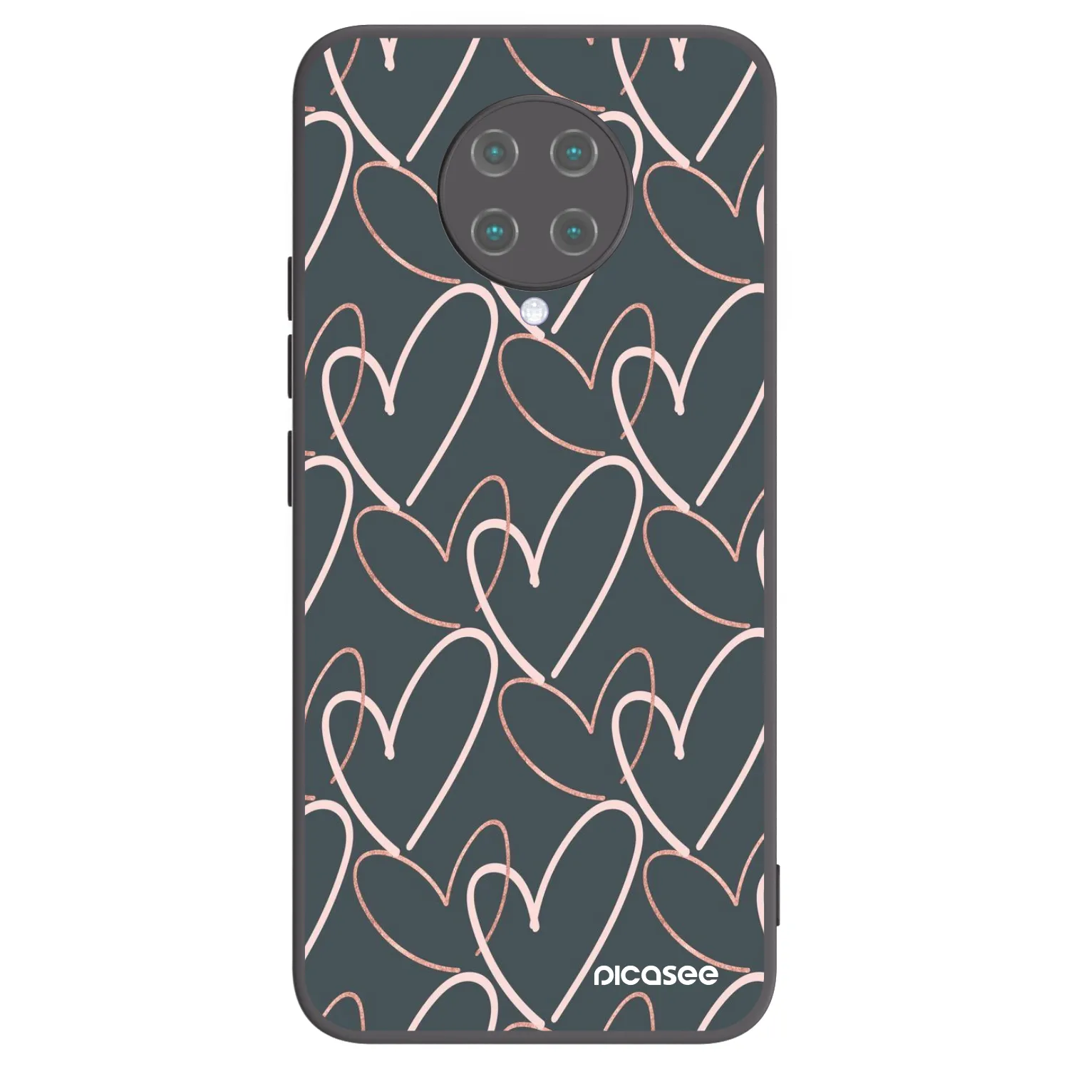 Picasee silikonski črni ovitek za Xiaomi Poco F2 Pro - Lots of love