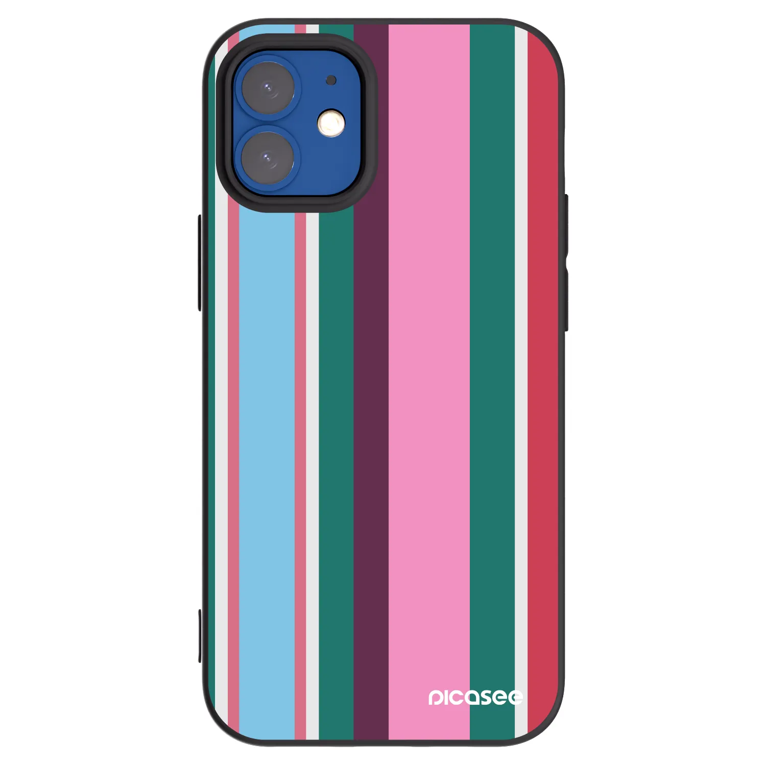 Picasee silikonski črni ovitek za Apple iPhone 12 mini - Cabana club