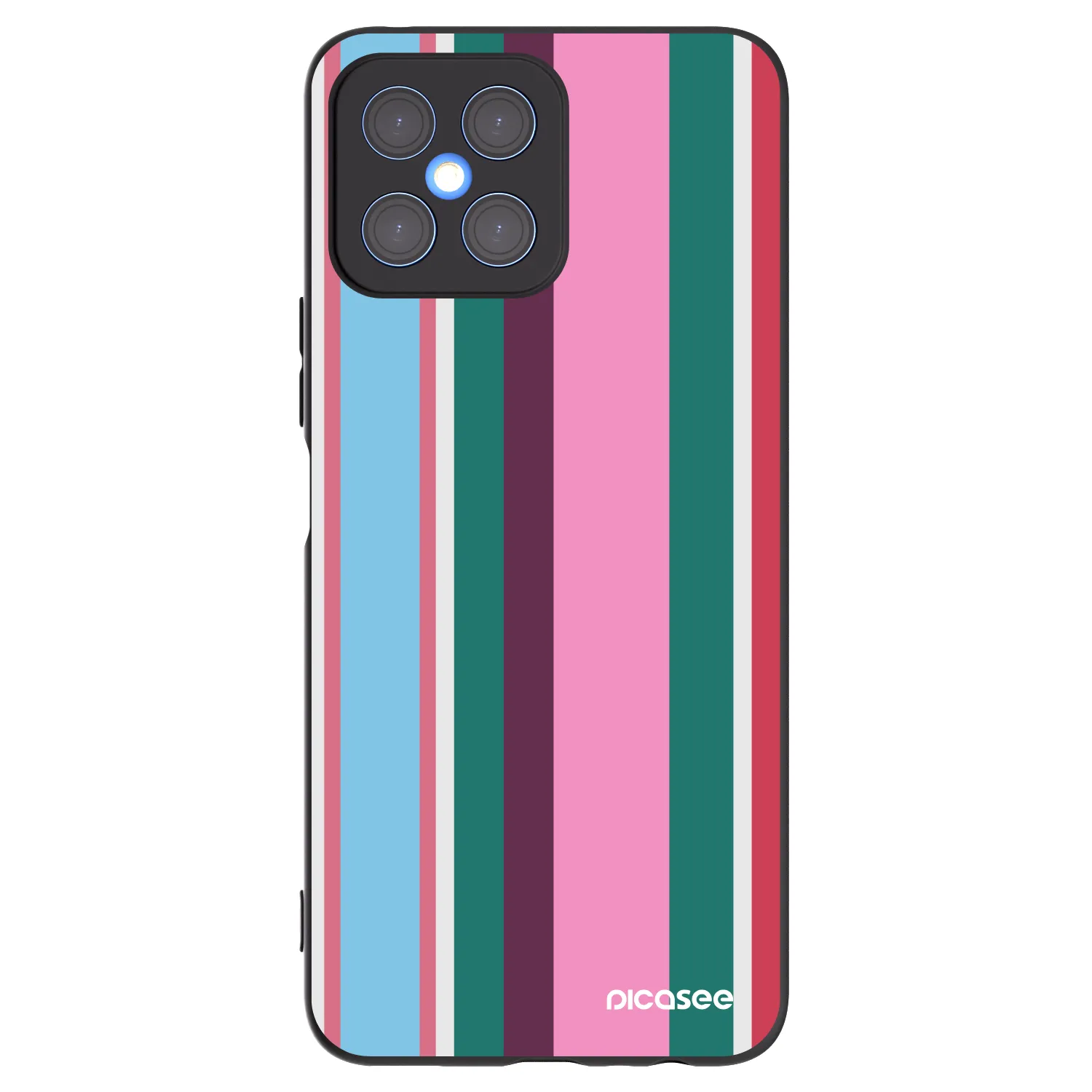 Picasee silikonski črni ovitek za Honor X8 4G - Cabana club