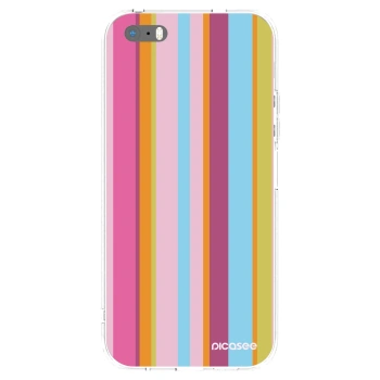 Picasee silikonski prozorni ovitek za Apple iPhone 5/5S/SE - Golden hour