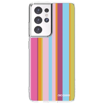 Picasee silikonski prozorni ovitek za Samsung Galaxy S21 Ultra 5G G998B - Golden hour