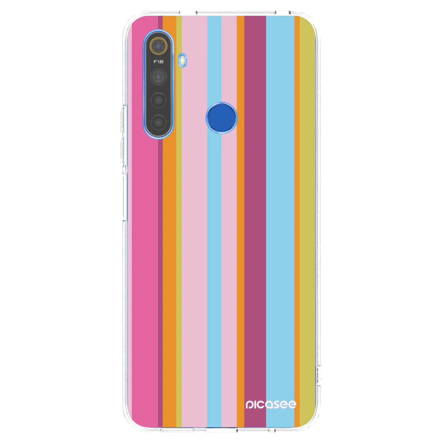 Picasee silikonski prozorni ovitek za Realme 5 - Golden hour