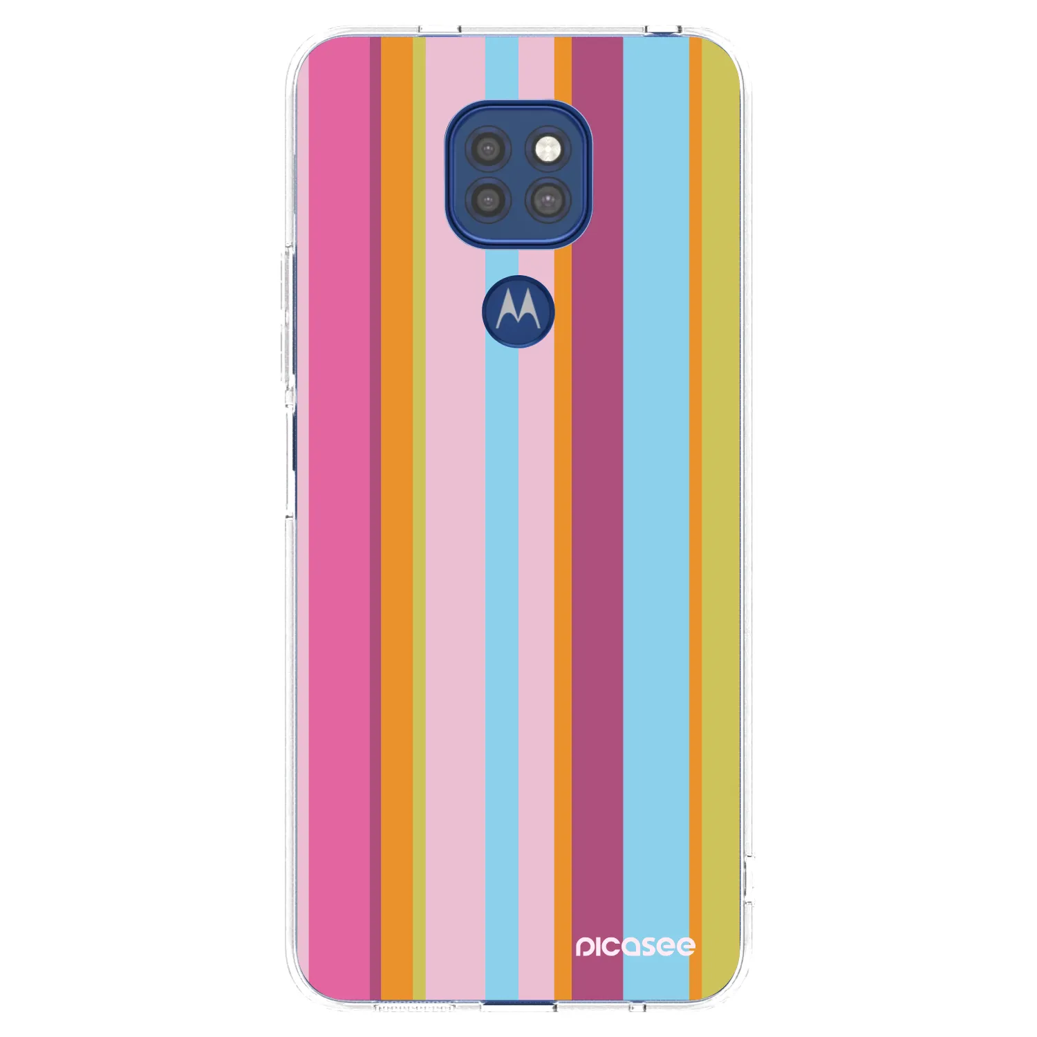 Picasee silikonski prozorni ovitek za Motorola Moto G9 Play - Golden hour
