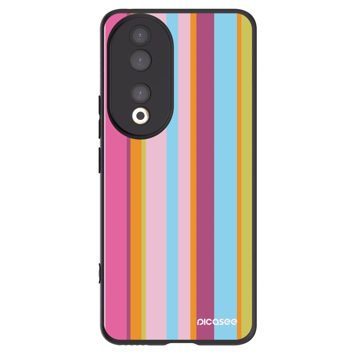 Picasee silikonski črni ovitek za Honor 90 5G - Golden hour