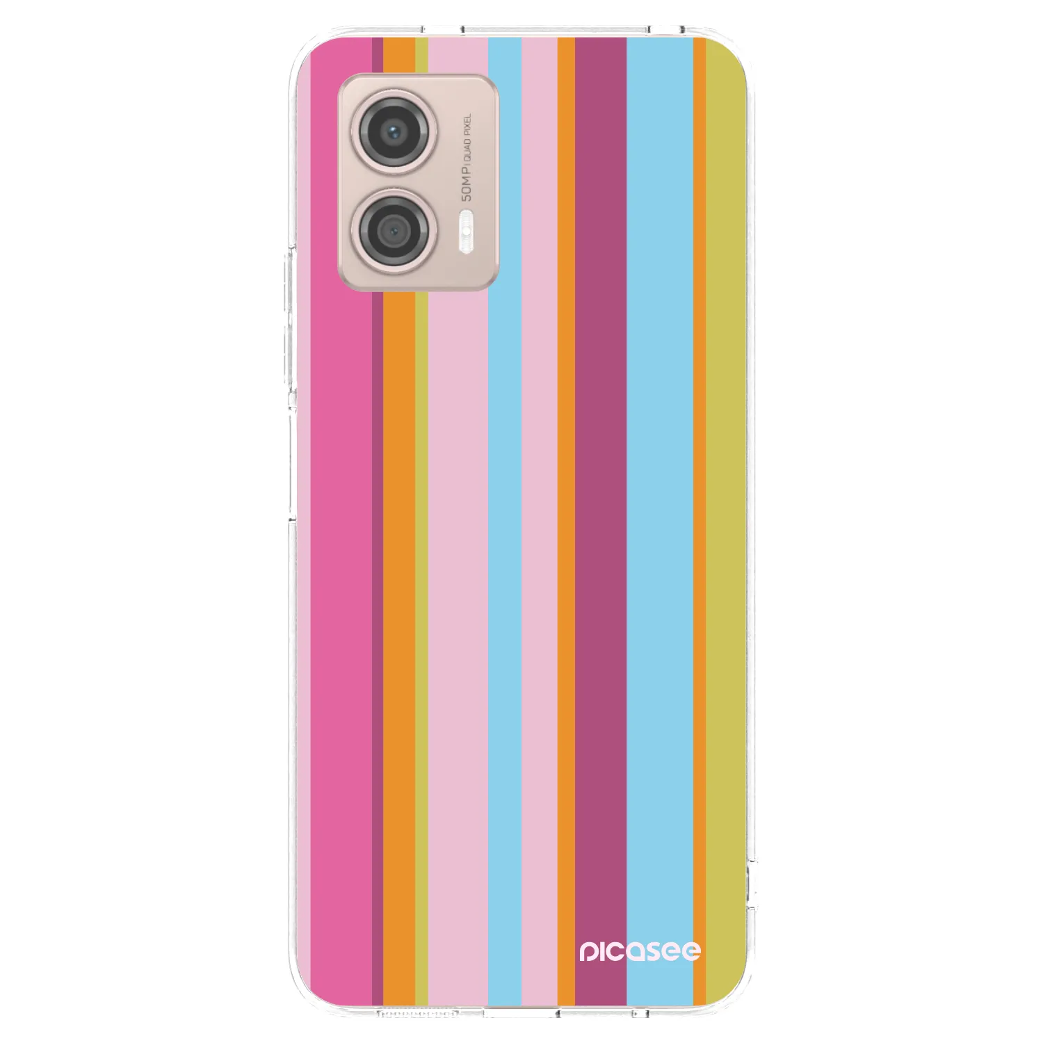 Picasee silikonski prozorni ovitek za Motorola Moto G53 5G - Golden hour
