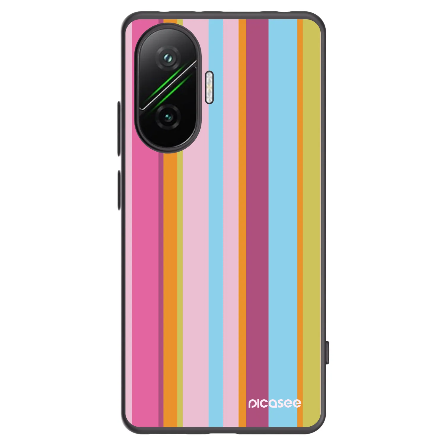 Picasee silikonski črni ovitek za Xiaomi Poco F7 5G - Golden hour